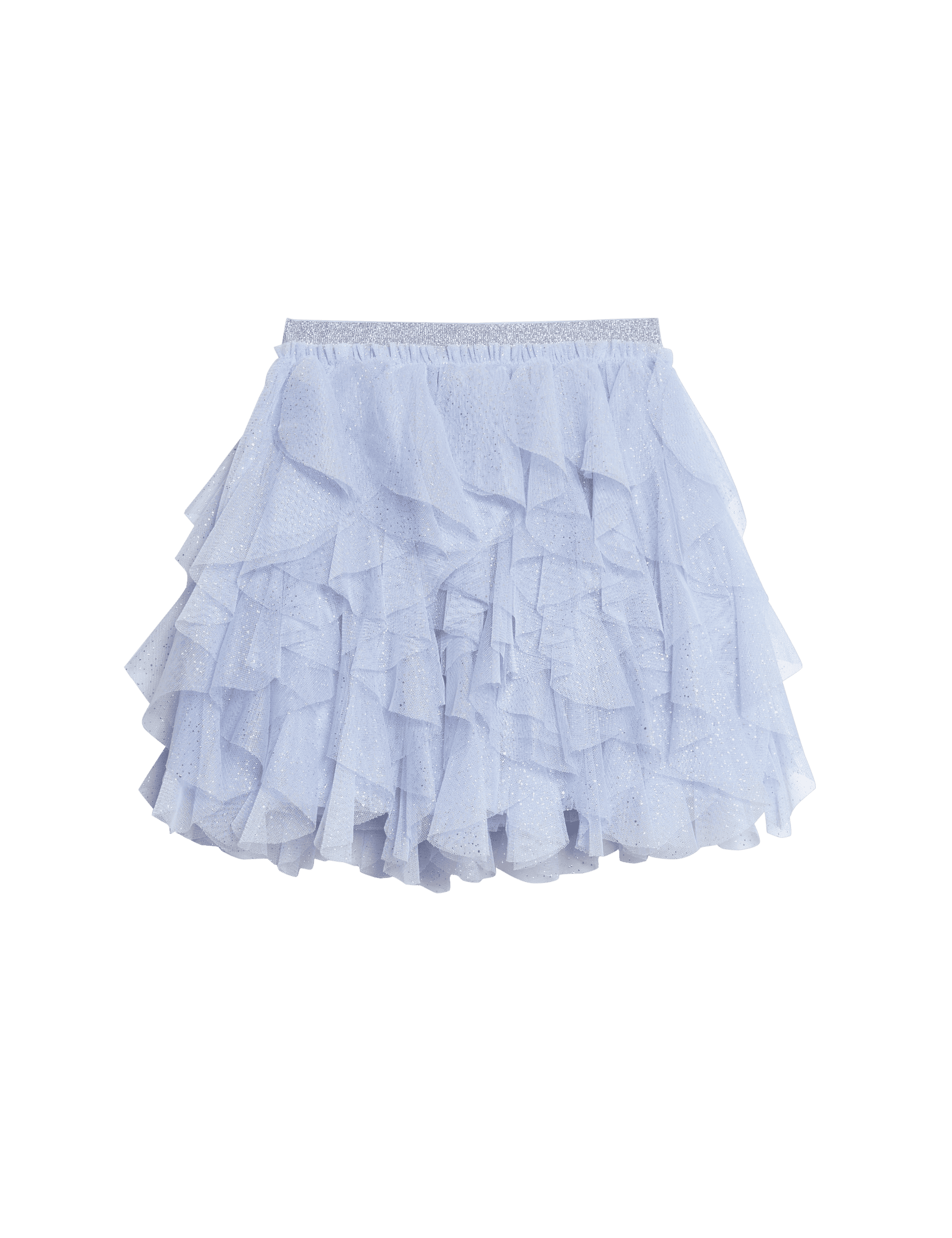 M&S Collection Girls Tulle Glitter Star Tutu Skirt (2-8 Yrs) - 4-5 Y - Blue, Blue,Pink