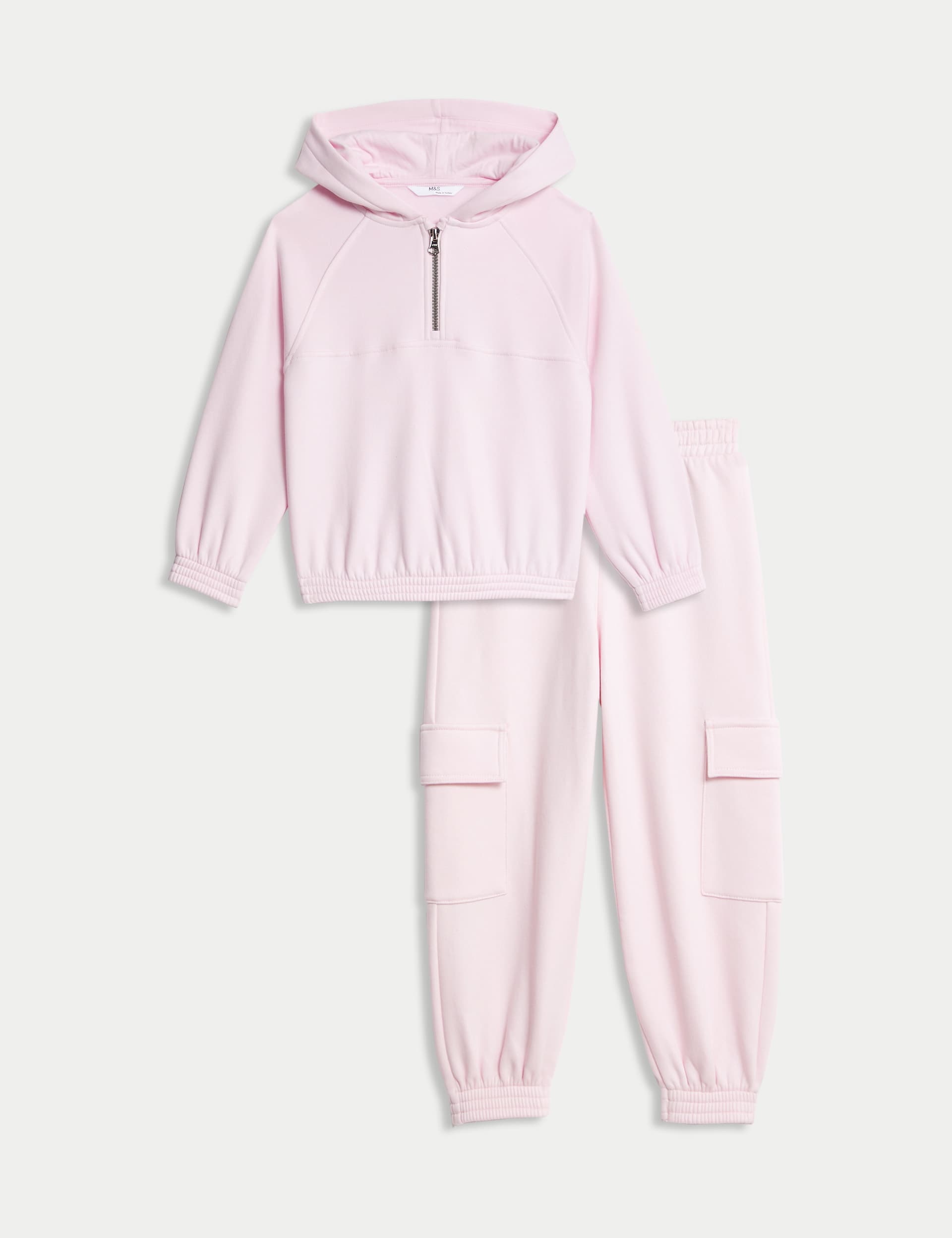 M&S Girls 2pc Cotton Rich Top & Bottom Outfit (2-8 Yrs)