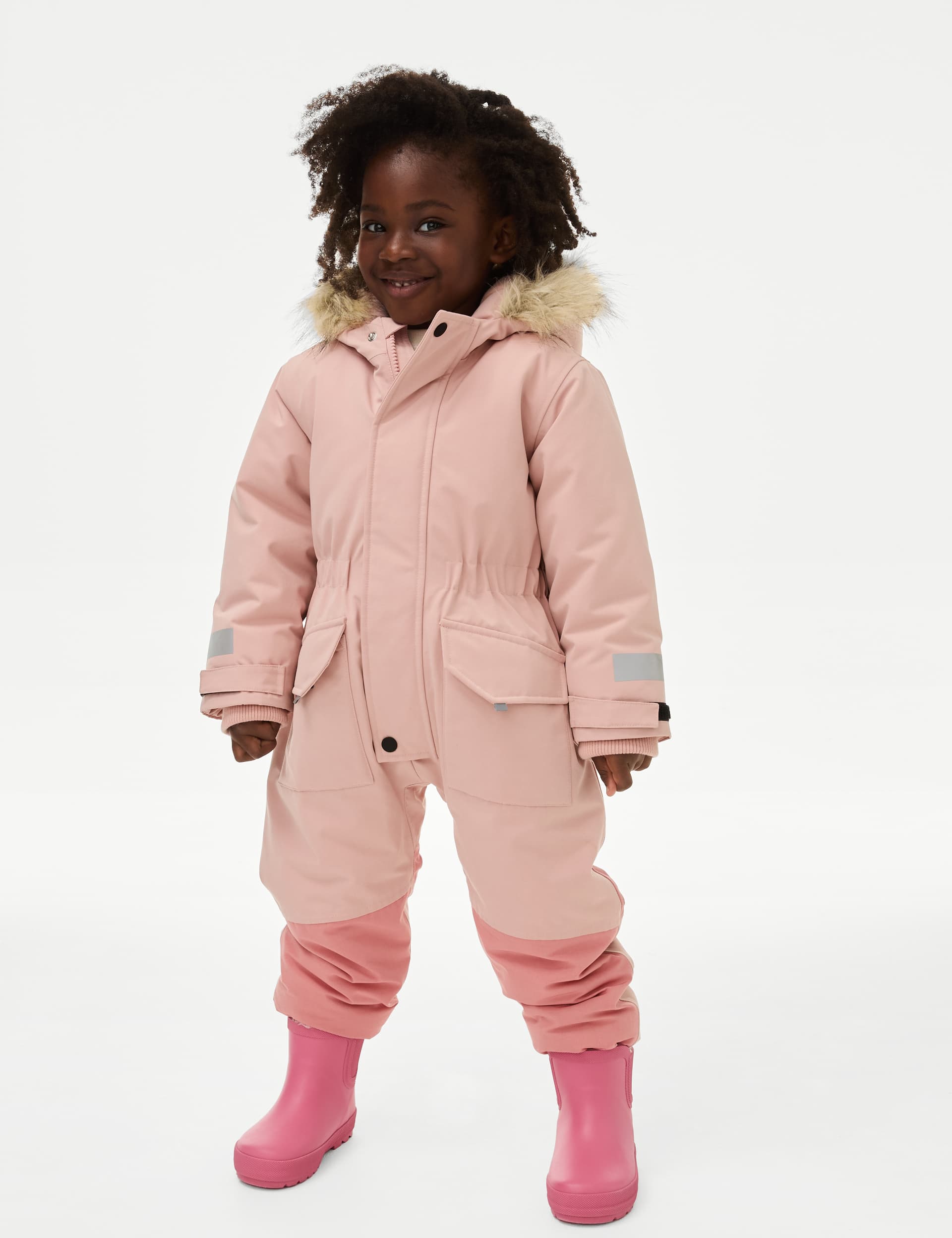 M&S Boys Technical Hooded Snowsuit (2-8 Yrs) - 5-6 Y - Multi, Multi