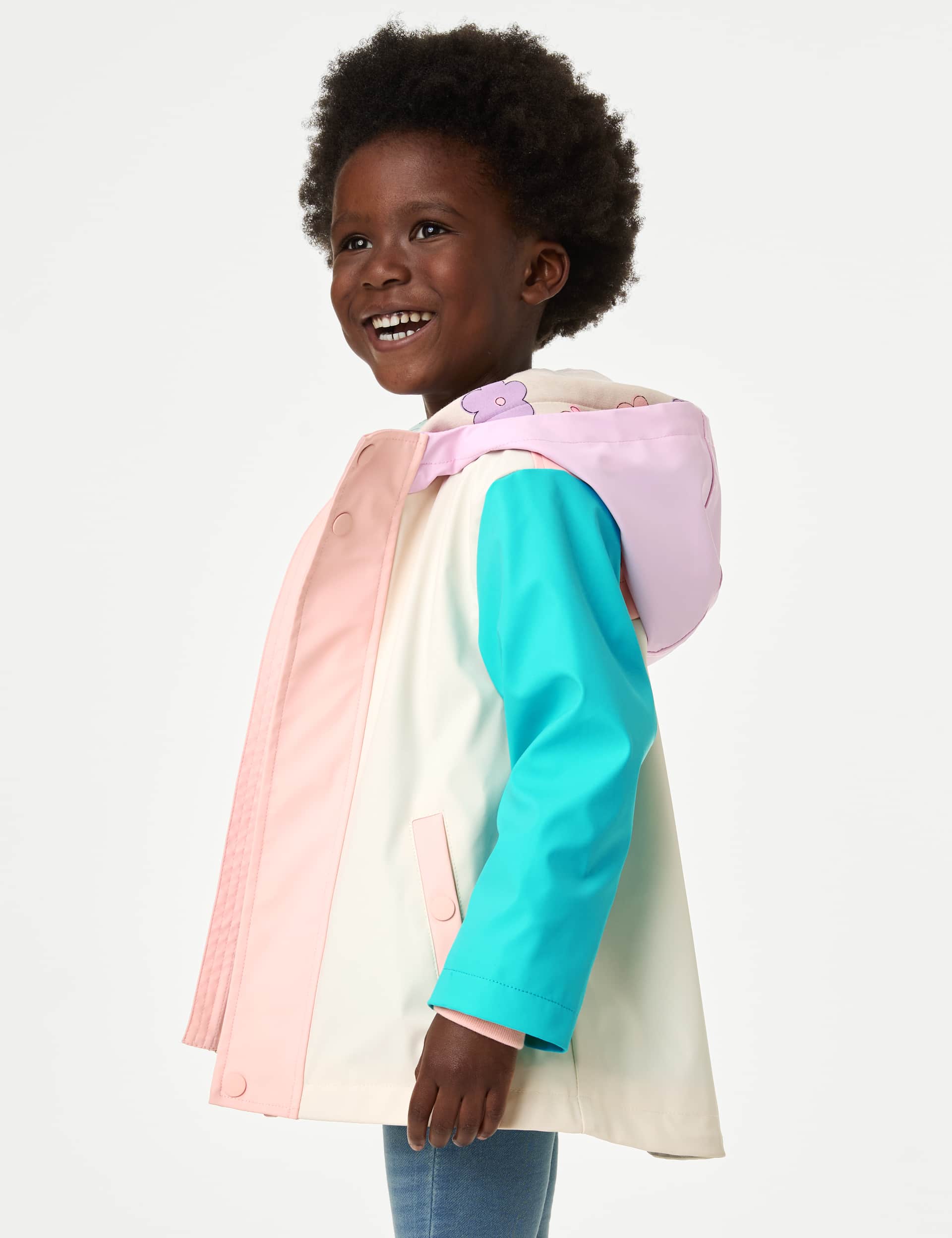 M&S Girls Hooded Fisherman Coat (2-8 Yrs)