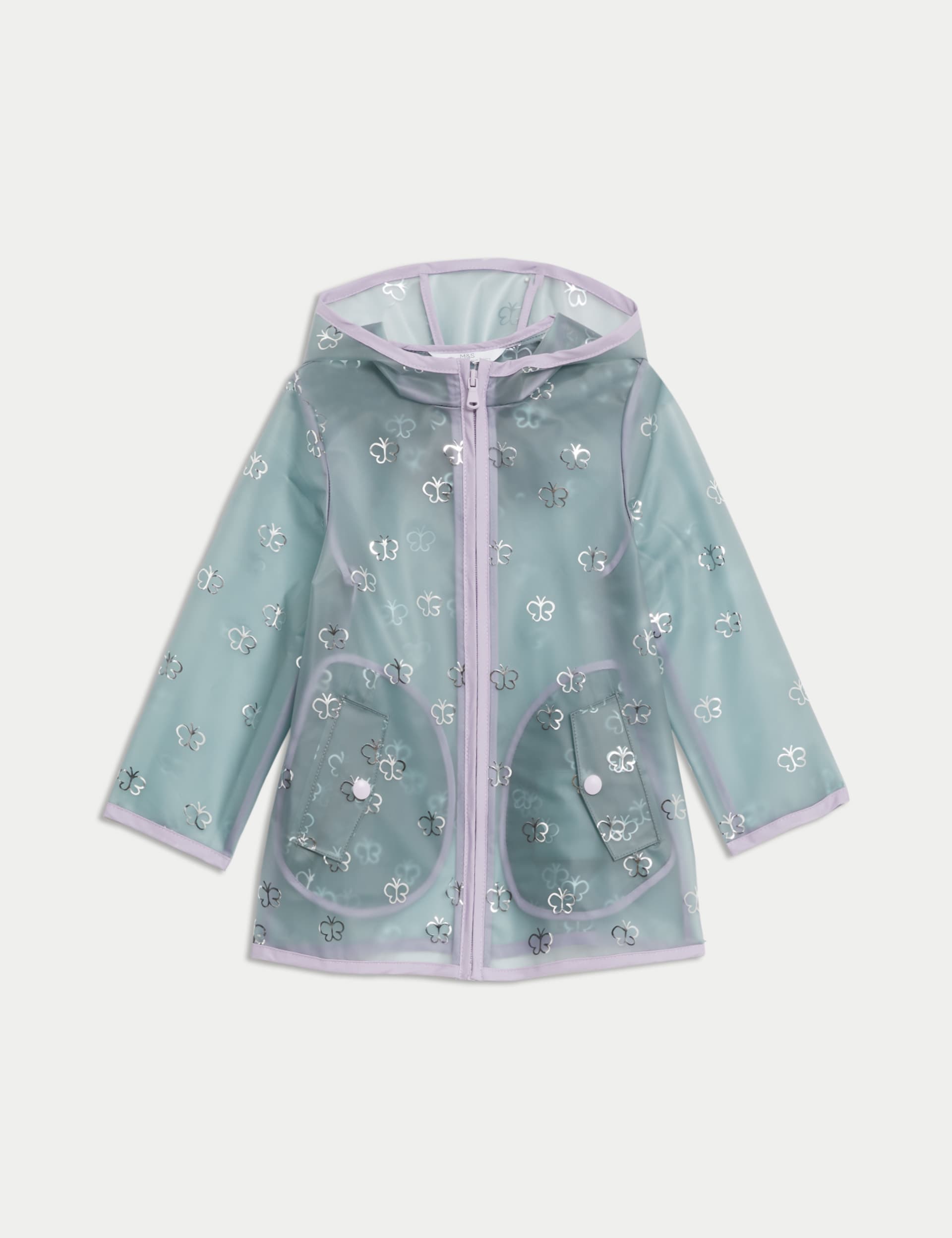M&S Girls Butterfly Raincoat (2-8 Yrs)