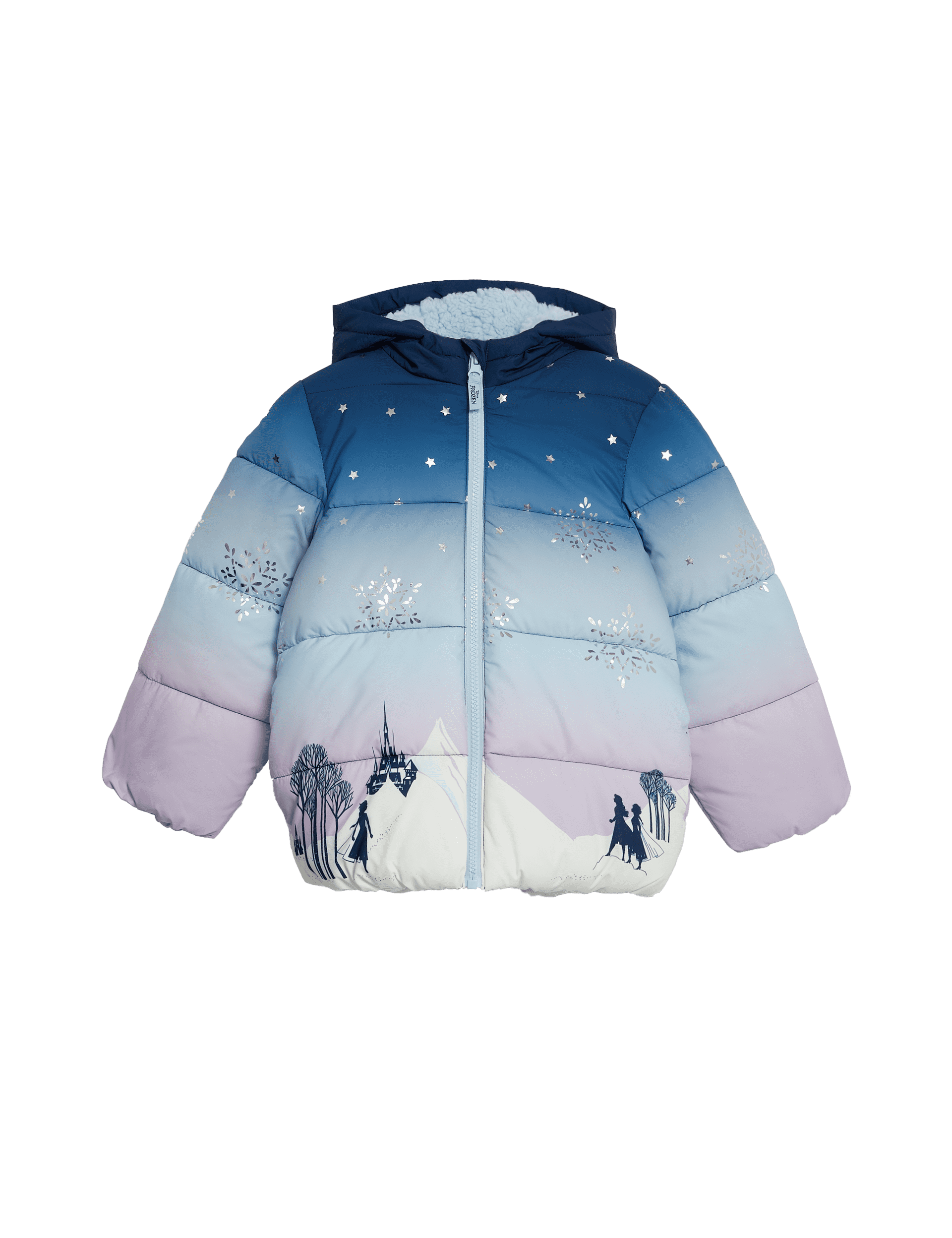 M&S Collection Girls Stormwear Disney Frozen Padded Coat (2-8 Yrs) - 2-3 Y - Blue Mix, Blue Mix