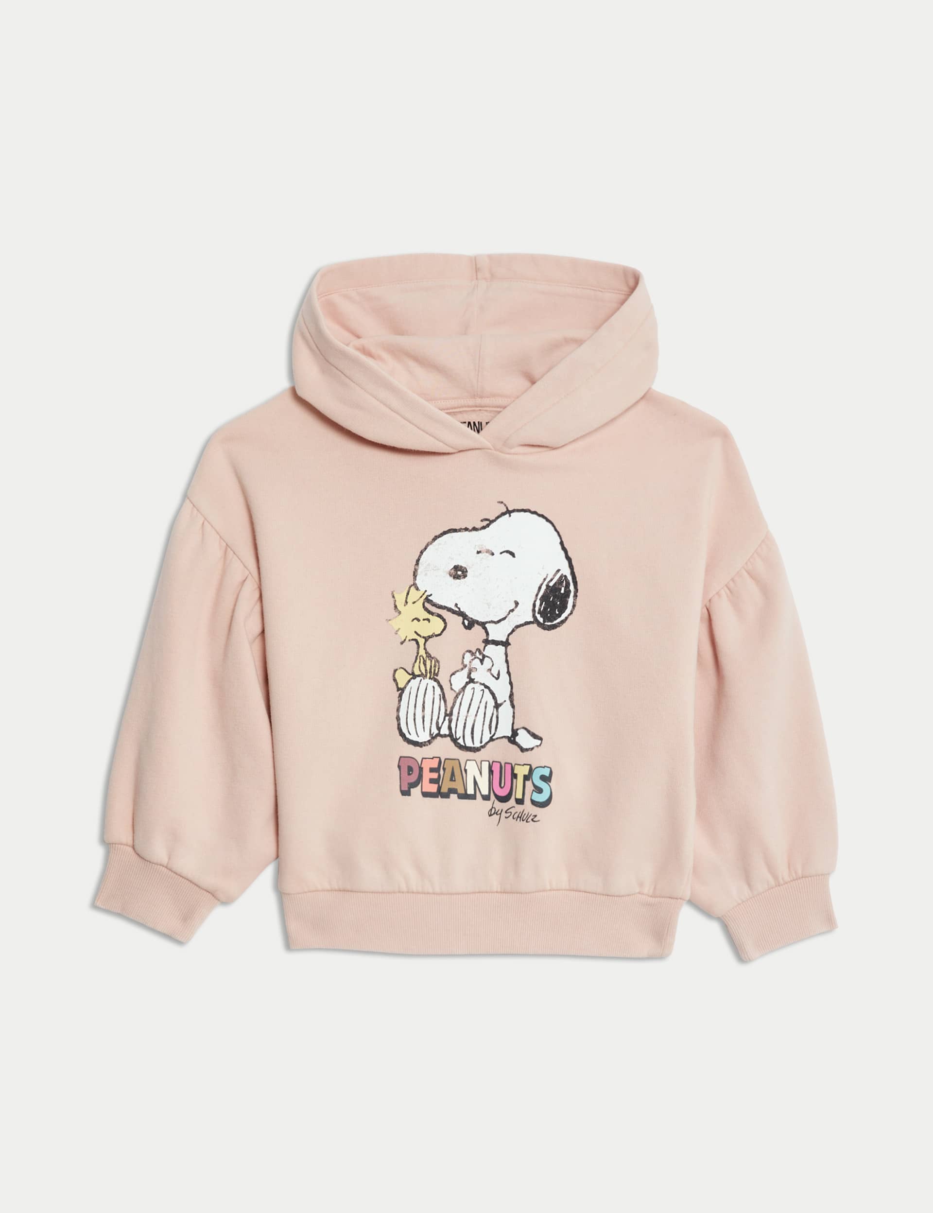 M&S Girls Cotton Rich Snoopy  Hoodie (2-8 Yrs)