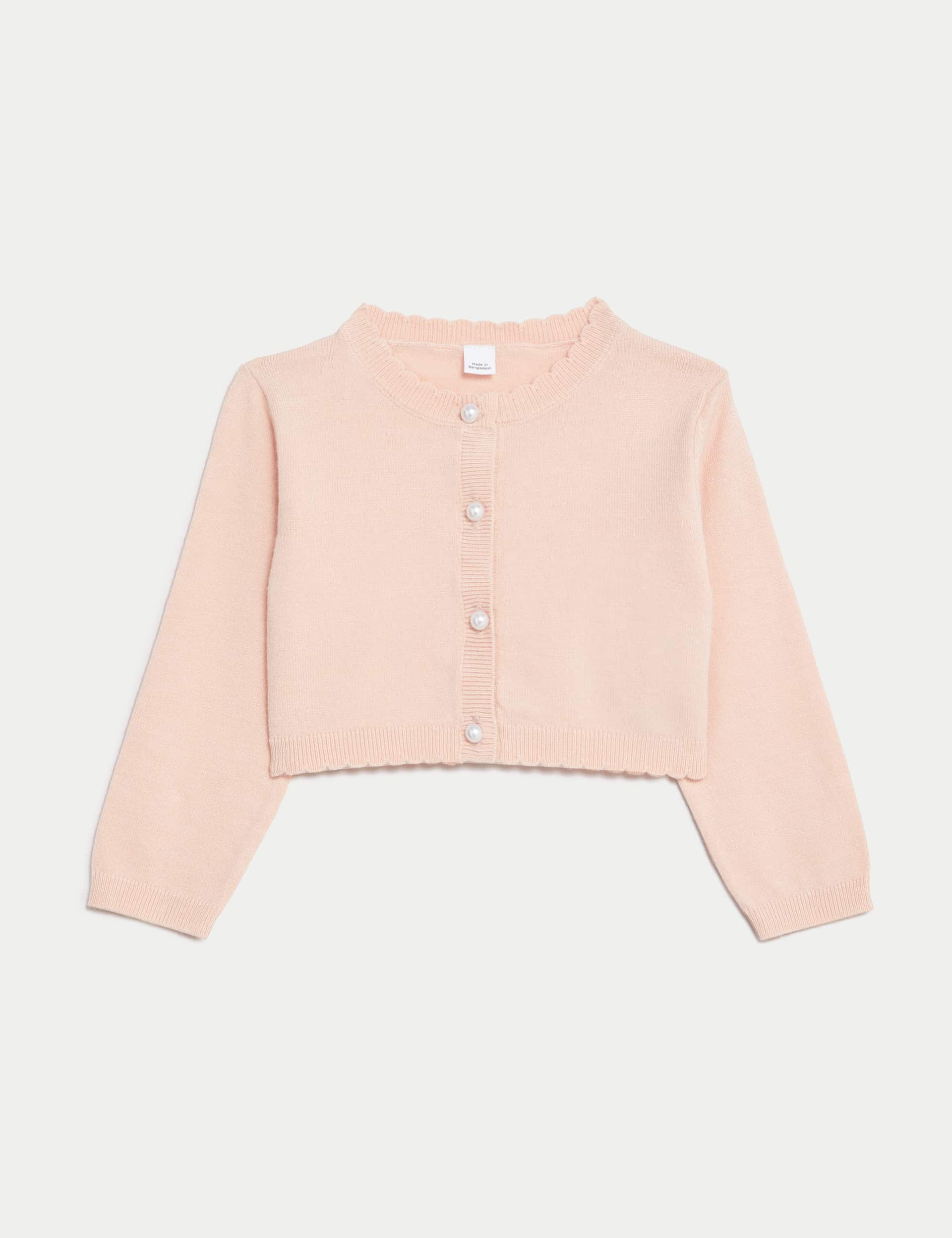 M&S Girls Knitted Cardigan (0-3 Yrs) - 12-18 - Pink, Coral,Pink