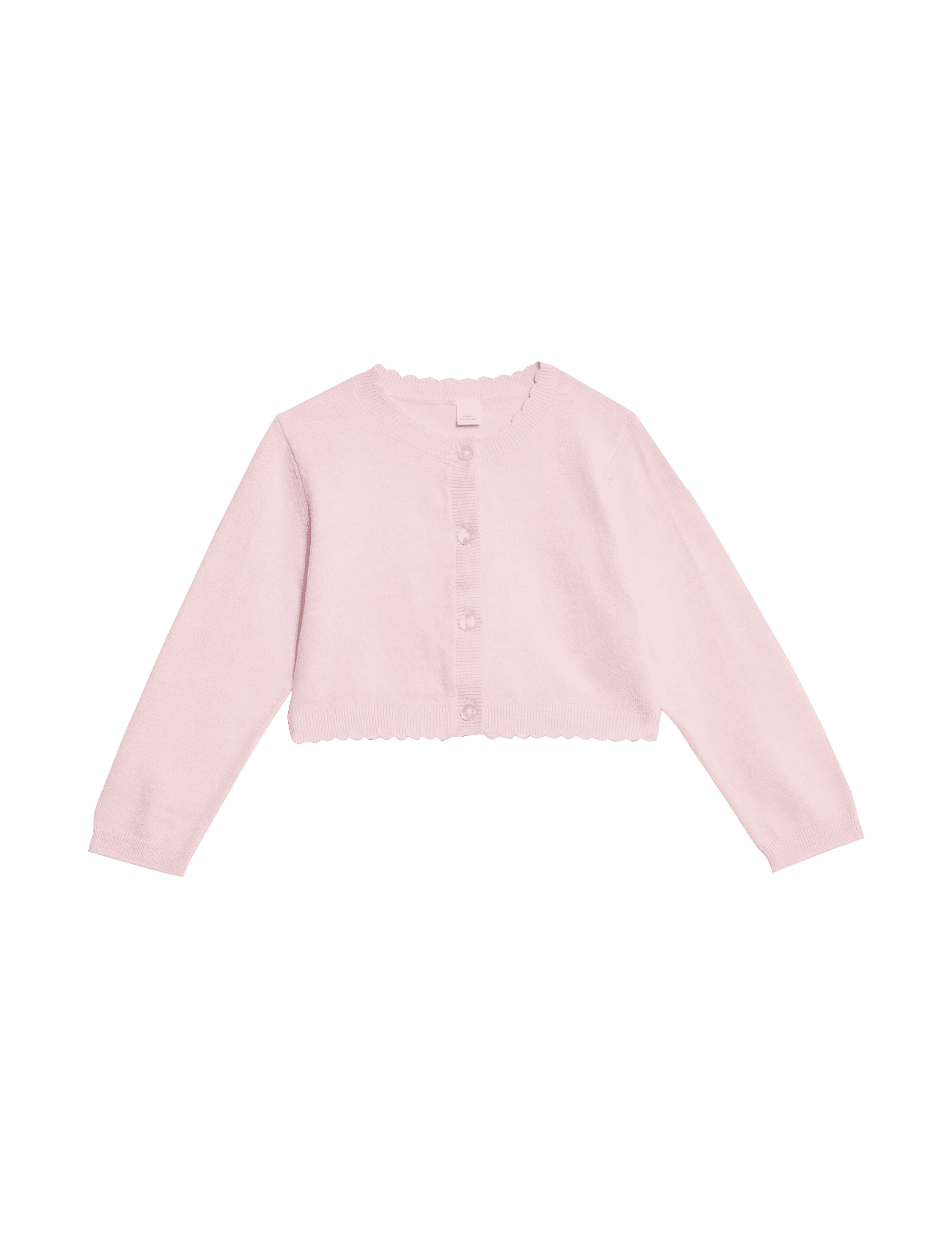 M&S Collection Girls Knitted Cardigan (0-3 Yrs) - 12-18 - Pink, Ivory,Pink