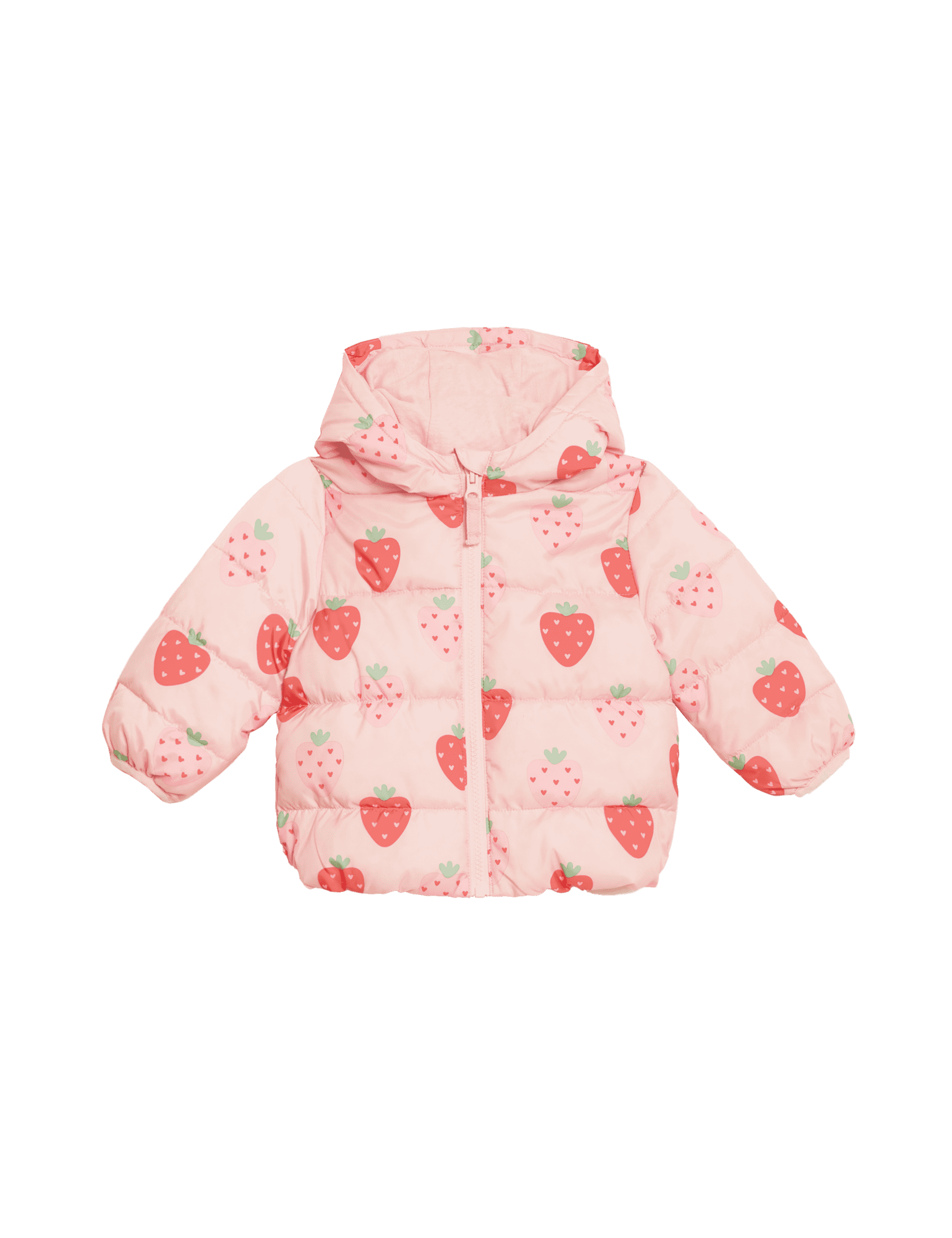 M&S Collection Girls Stormwear Strawberry Padded Jacket (0-3 Yrs) - 12-18 - Blush, Blush