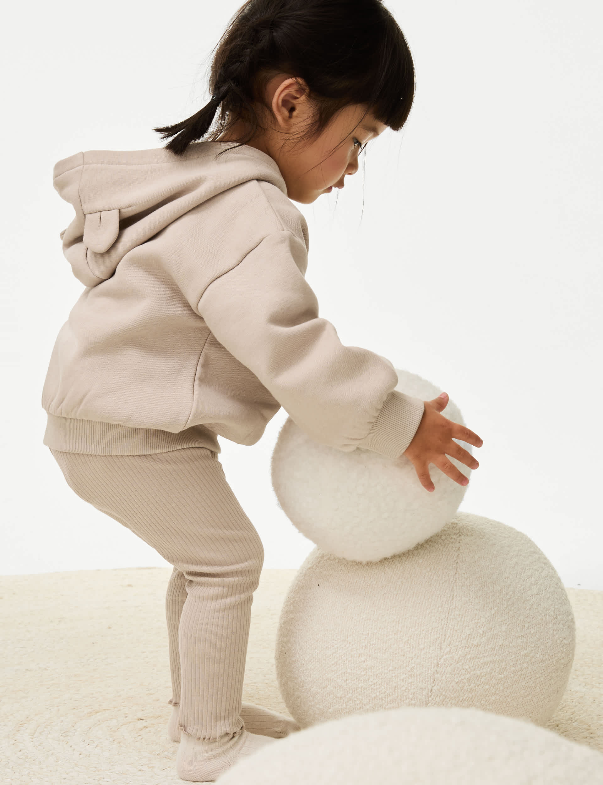 M&S Girls 2pc Cotton Rich Outfit (0-3 Yrs)