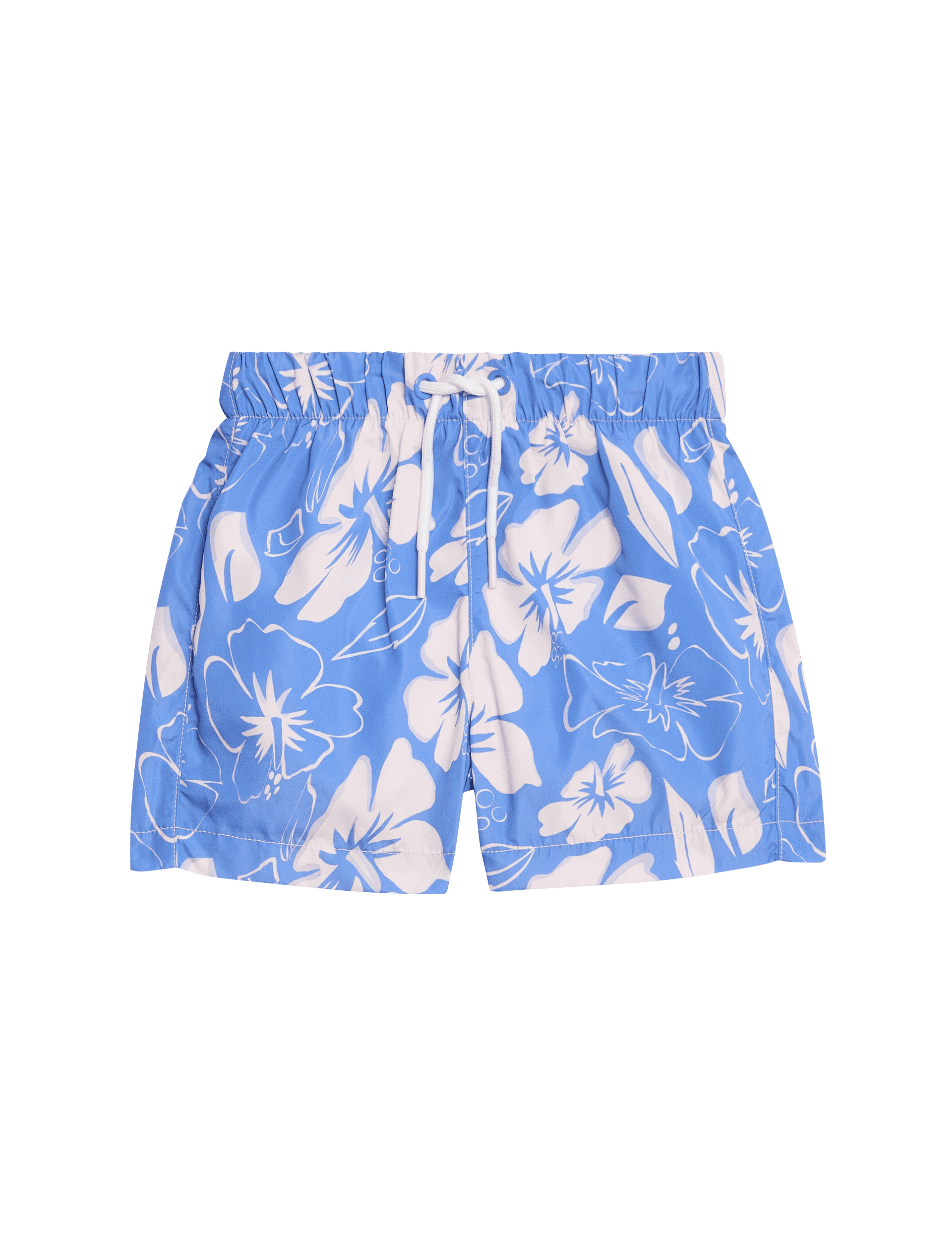 M&S Collection Boys Floral Swim Shorts (0-3 Yrs) - 2-3Y - Blue Mix, Blue Mix