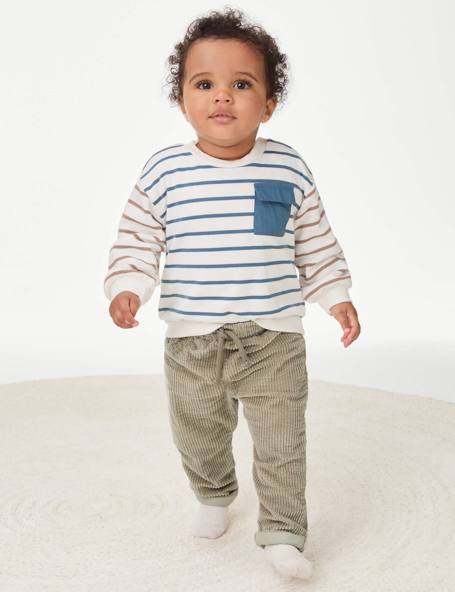 M&S Boys Cord Trousers (0-3 Yrs)