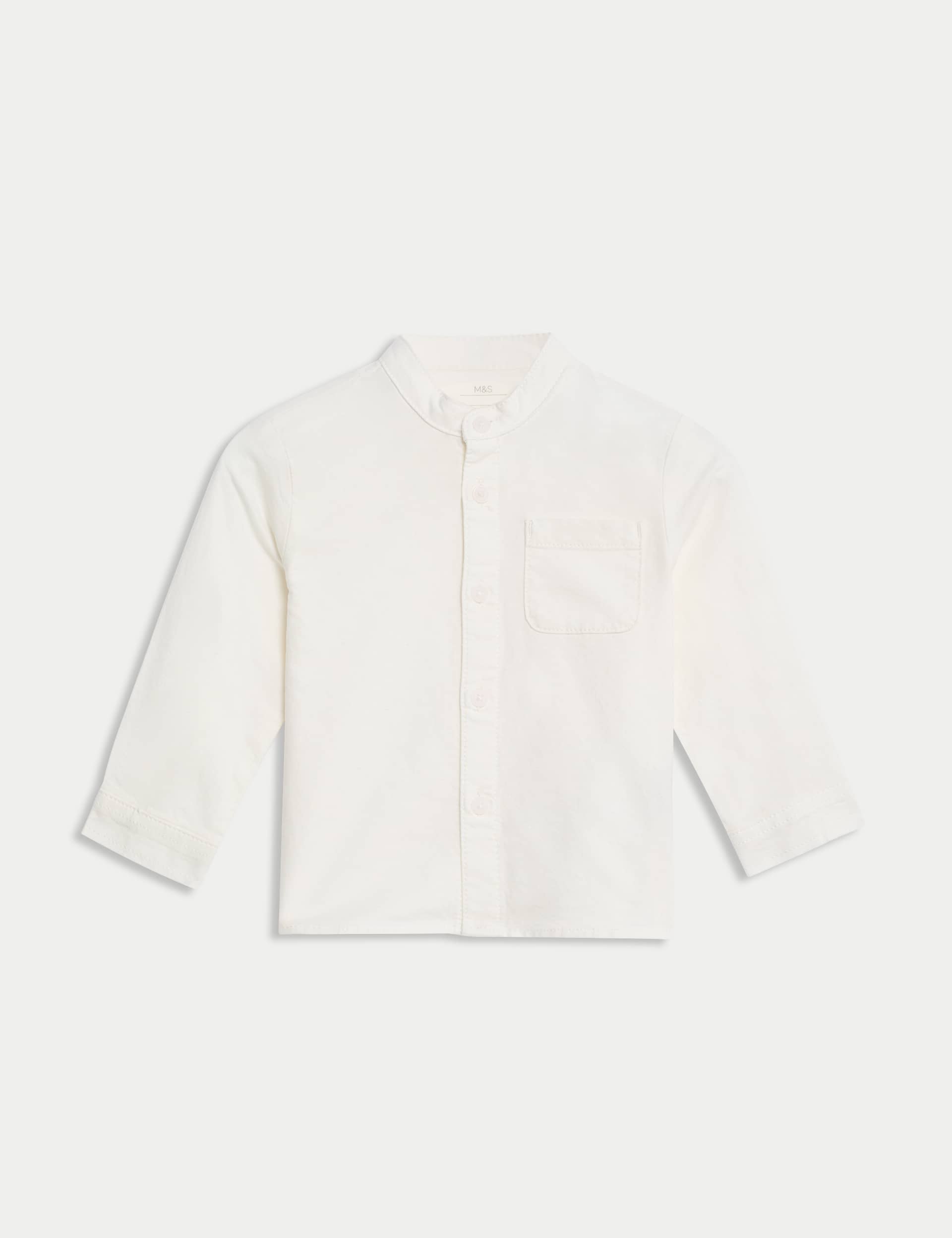 M&S Boys Pure Cotton Shirt (0-3 Yrs)