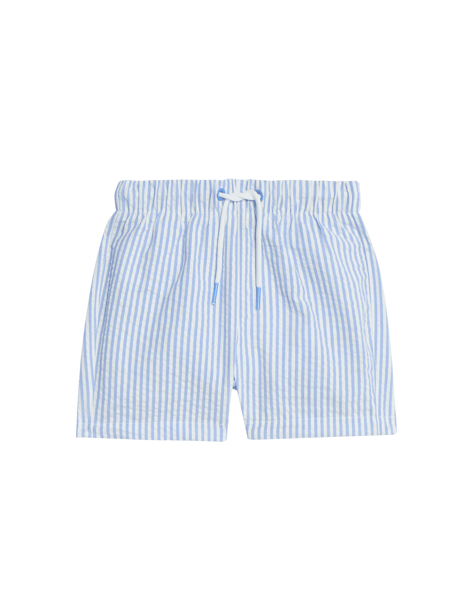 M&S Collection Boys Seersucker Striped Swim Shorts (0 - 6 Yrs) - 18-24 - Blue Mix, Blue Mix