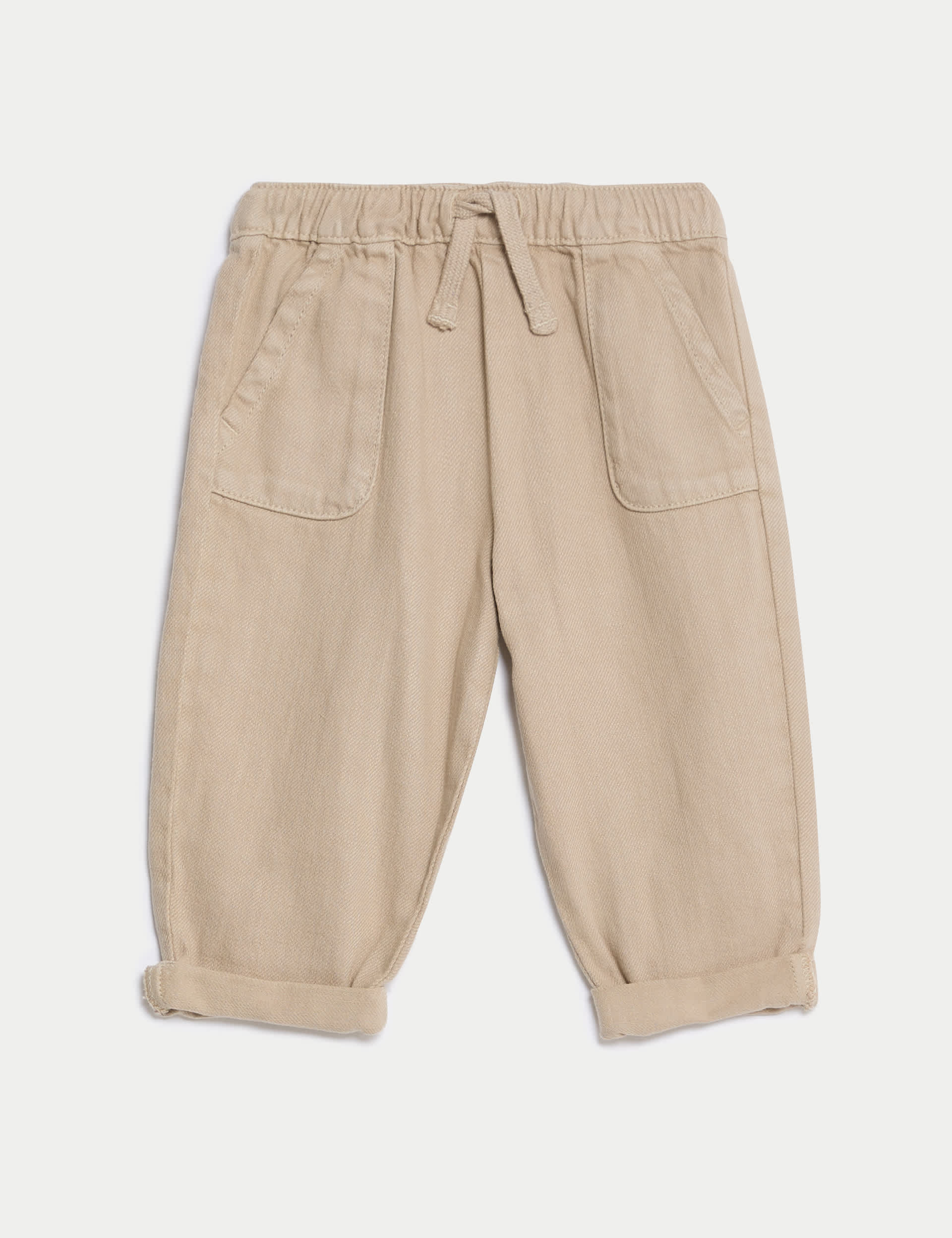 M&S Boys Cotton Rich Trousers (0-3 Yrs)