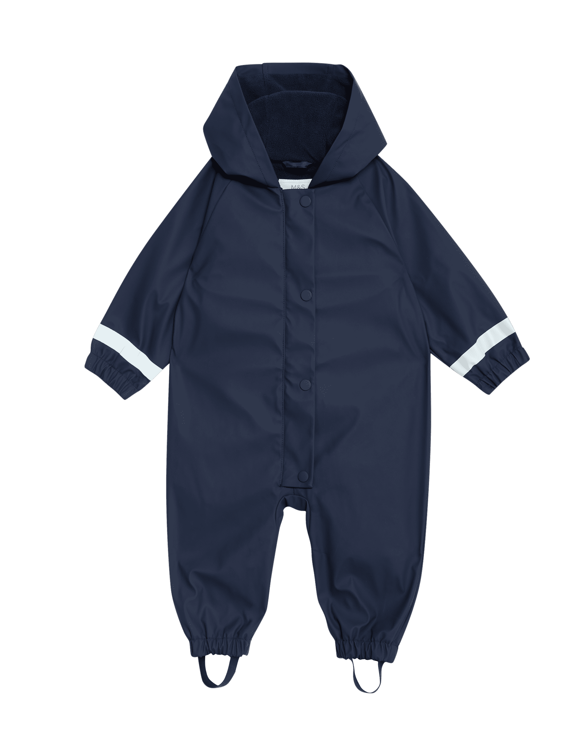 M&S Collection Boys Fisherman Puddlesuit (9 Mths-5 Yrs) - 9-12M - Navy, Navy