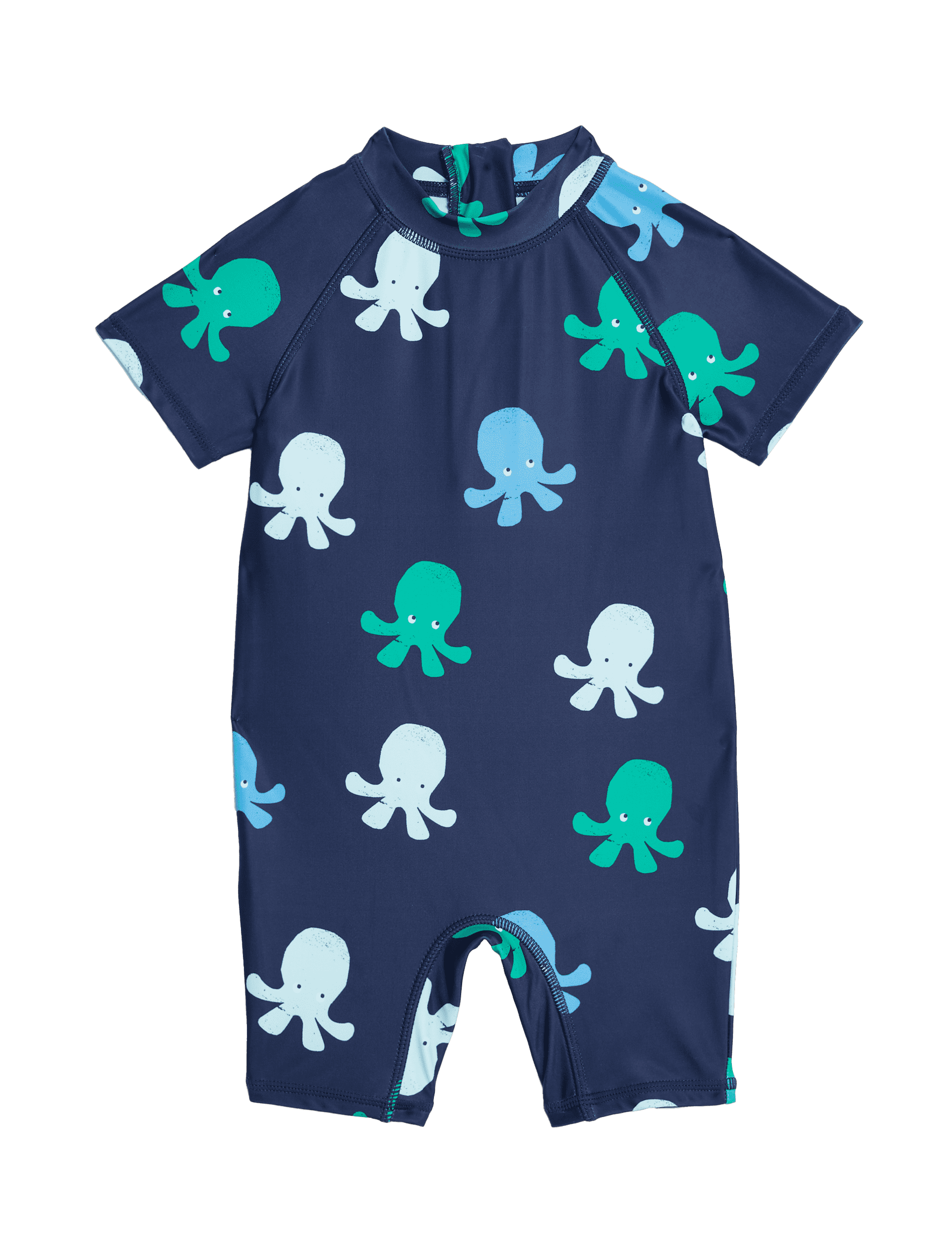 M&S Collection Boys Octopus Swim Outfit (0-3 Yrs) - 18-24 - Navy Mix, Navy Mix