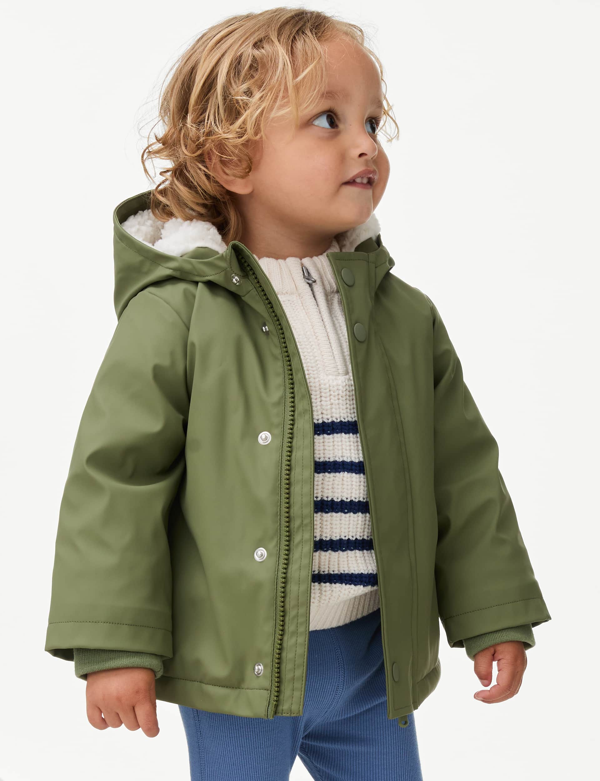 M&S Boys Hooded Fisherman Coat (6 Mths-3 Yrs)