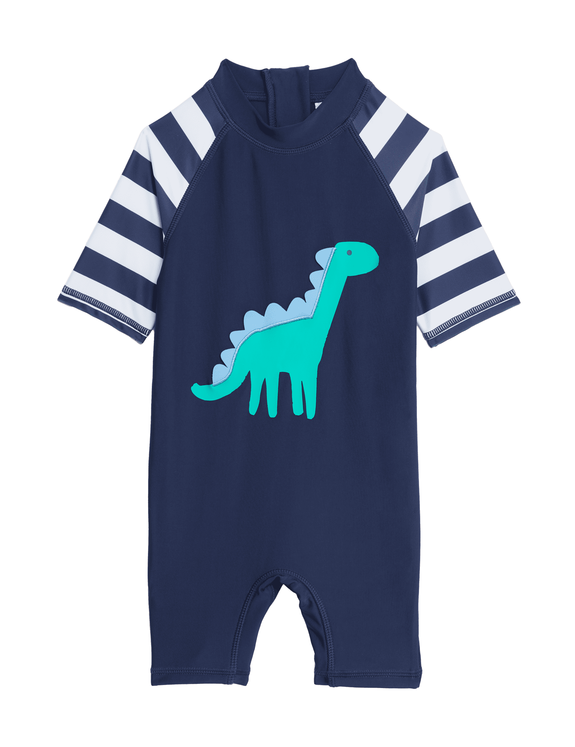 M&S Collection Boys Dinosaur All In One (0-3 Yrs) - 2-3Y - Navy Mix, Navy Mix