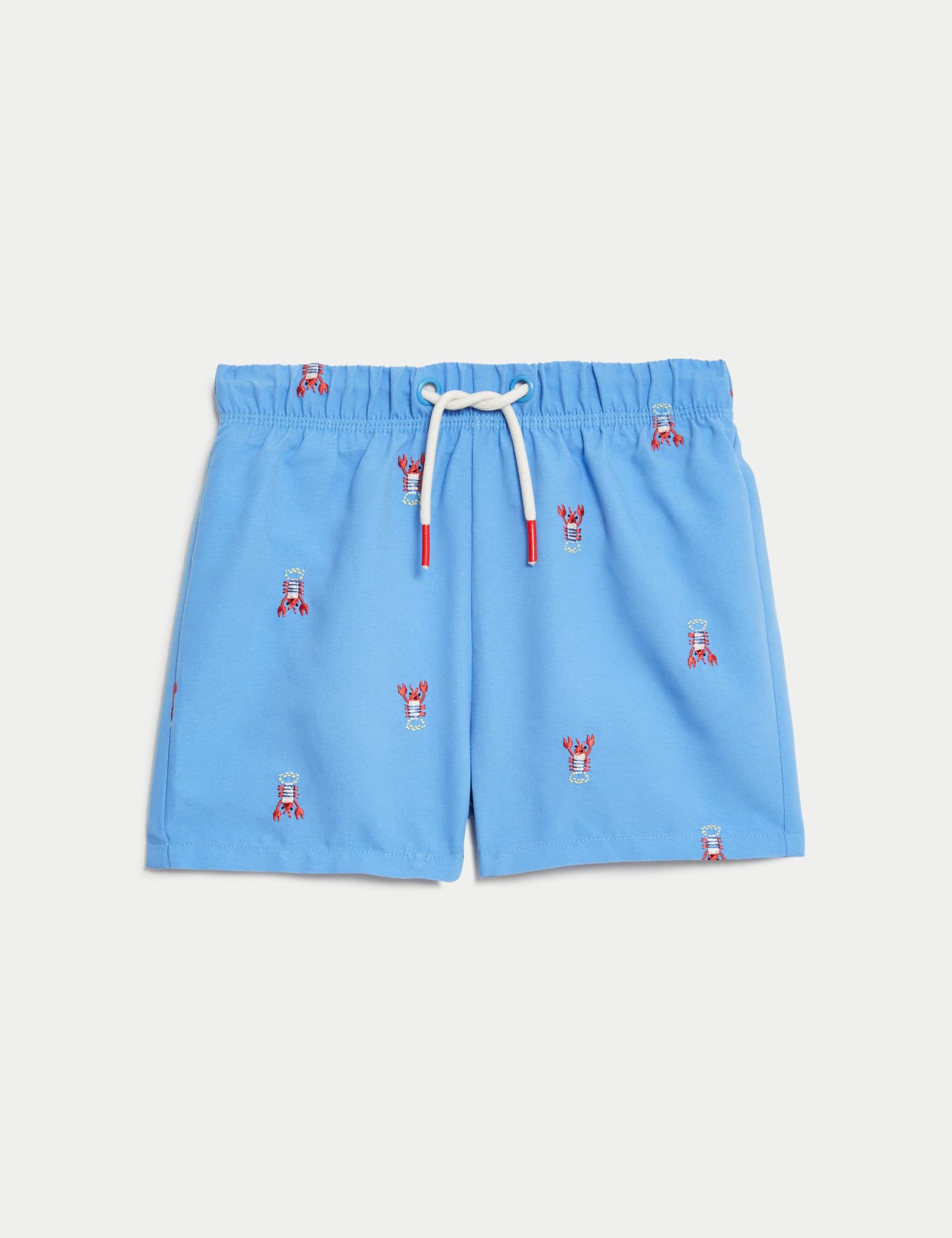 M&S Boys Lobster Print Swim Shorts (0-3 Yrs) - 12-18 - Blue Mix, Blue Mix