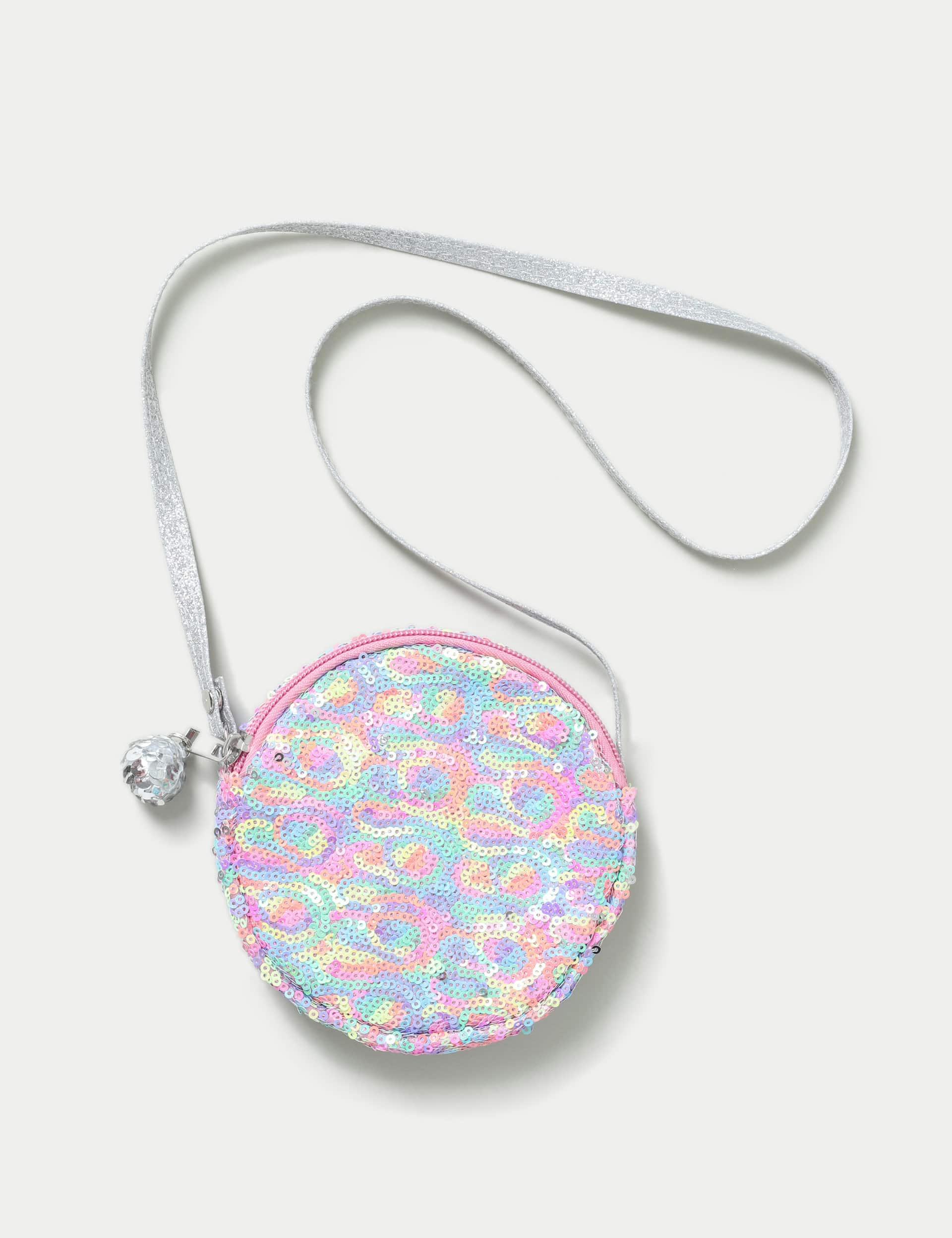 M&S Girls Multicoloured Sequin Crossbody Bag, Multi