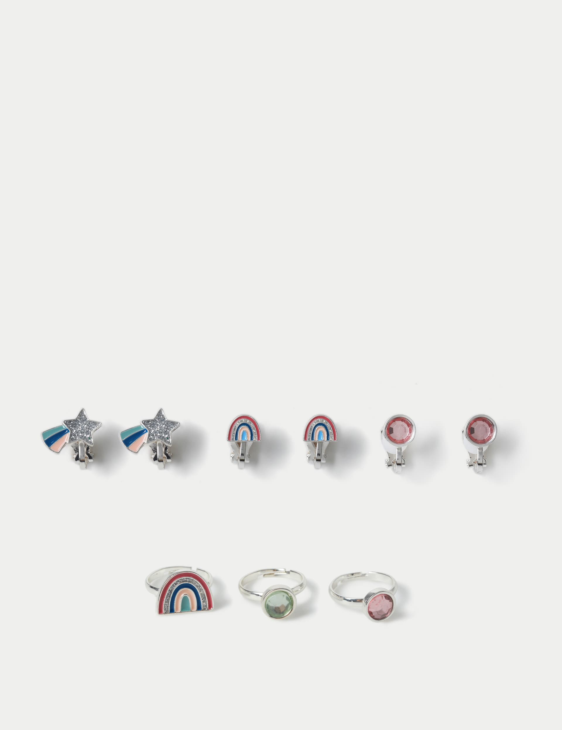 M&S Collection 6 Pack Earring and Ring Set - Multi, Multi