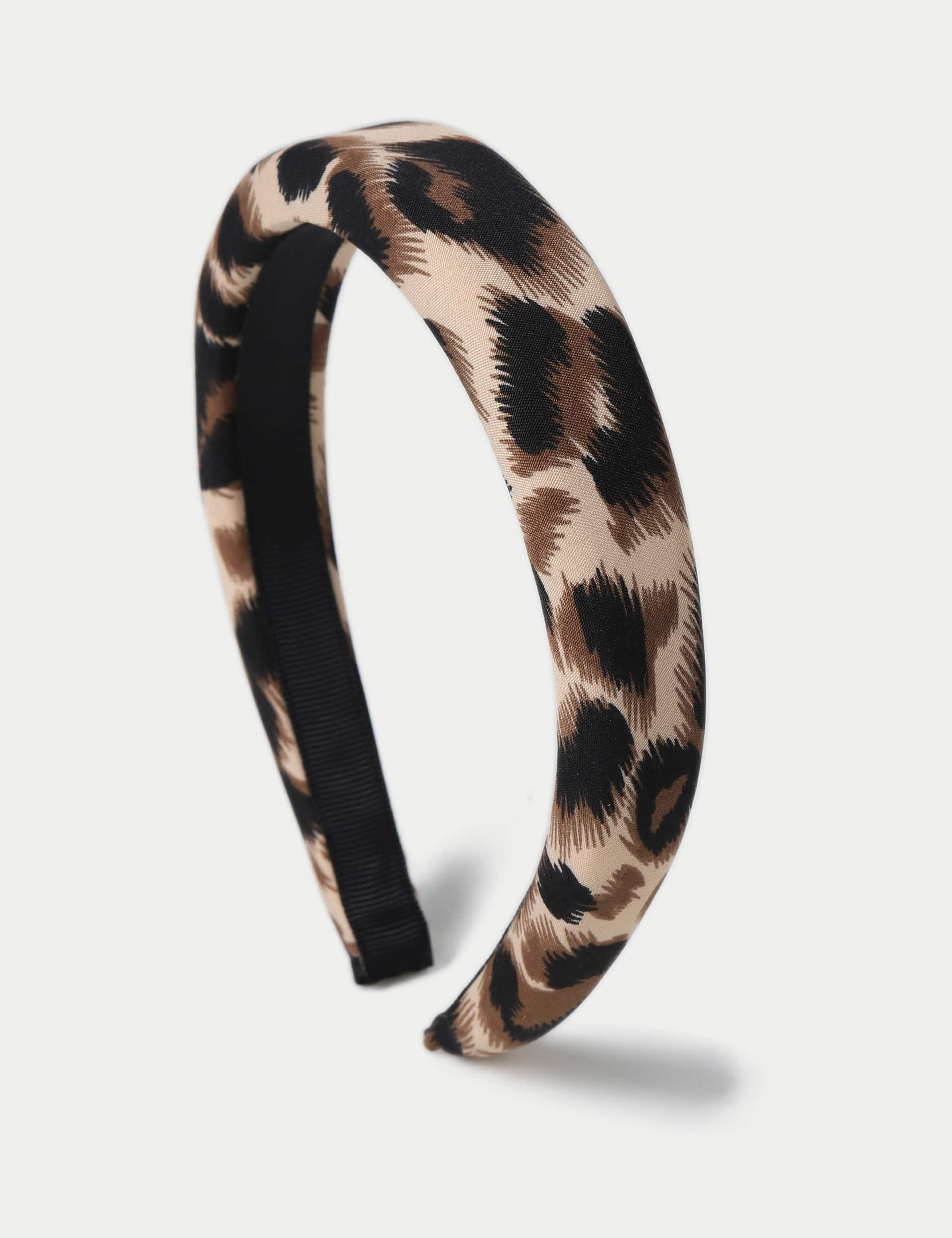 M&S Leopard Print Aliceband - Brown, Brown