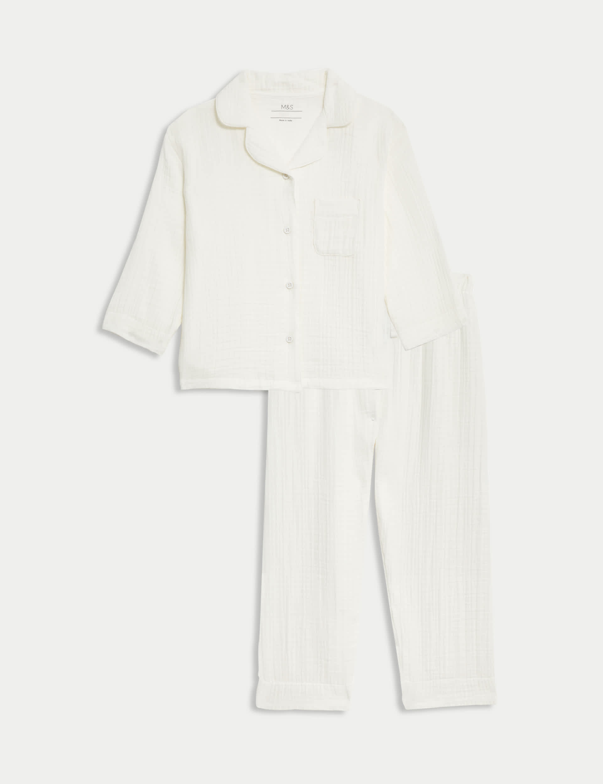 M&S Girls Pure Cotton Pyjamas (12 Mths -16 Yrs)