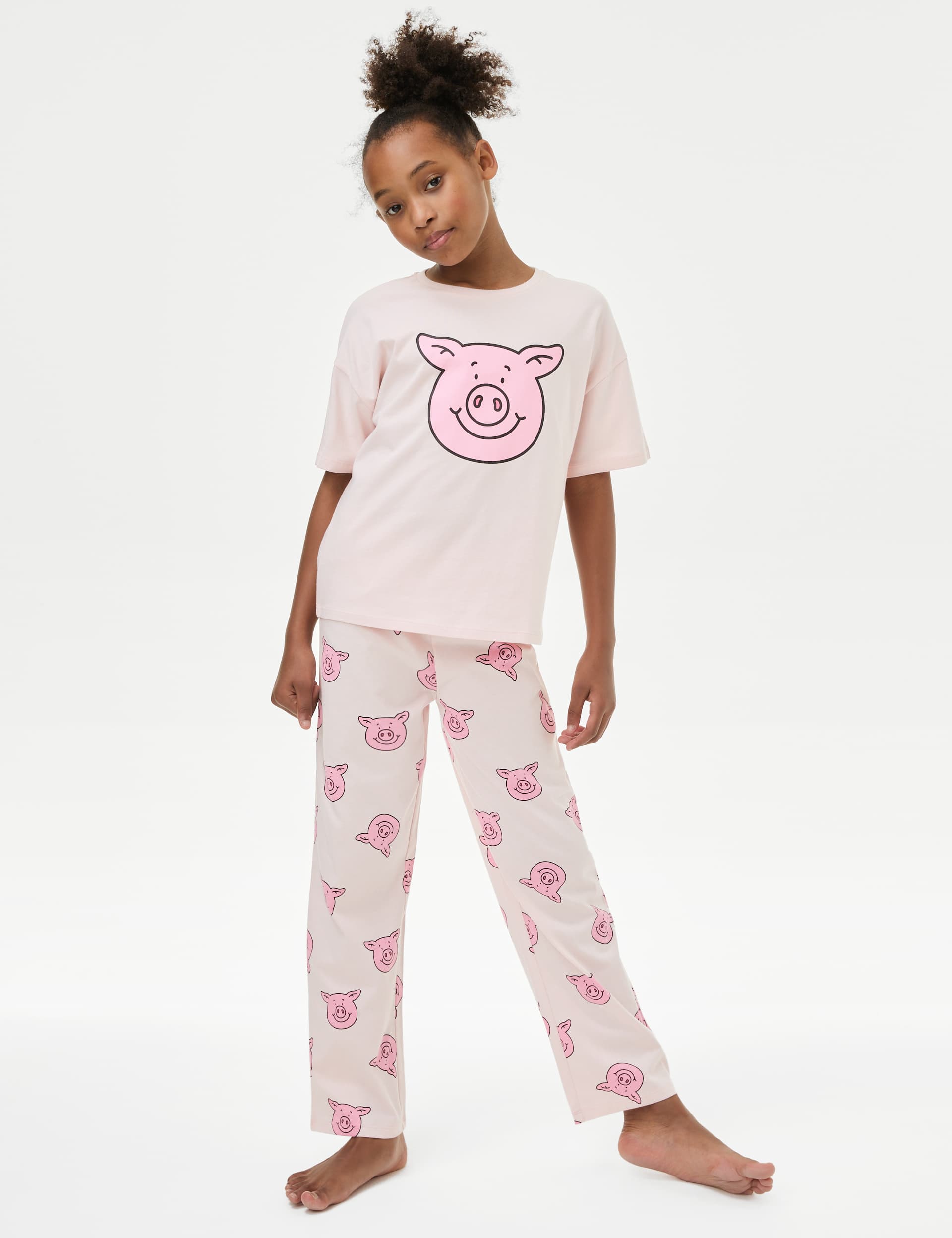 Girls Percy Pig Pyjamas (2-16 Yrs) - 9-10Y - Pink, Pink