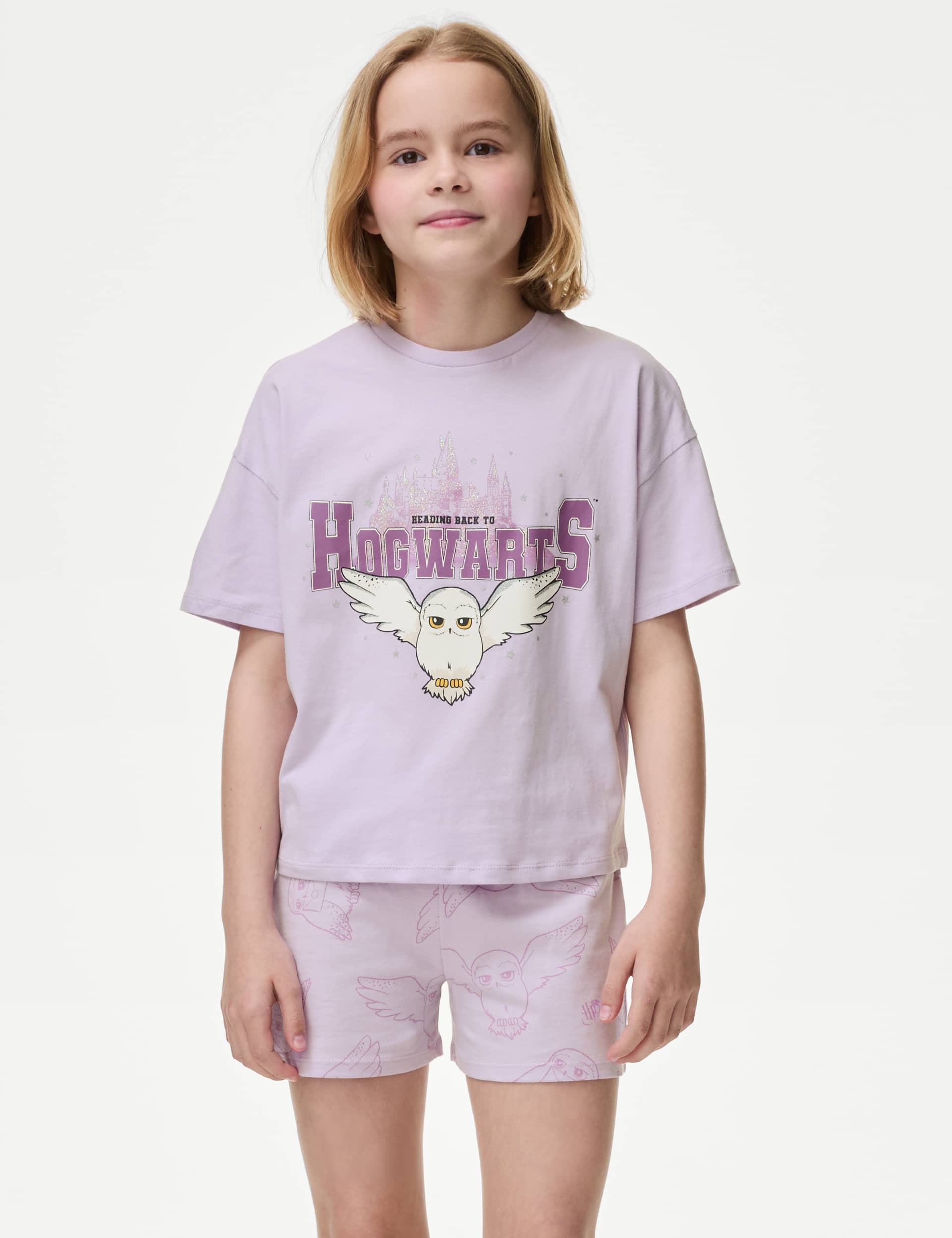 M&S Girls Harry Potter Pyjamas (6-16 Yrs) - 9-10Y - Lilac, Lilac