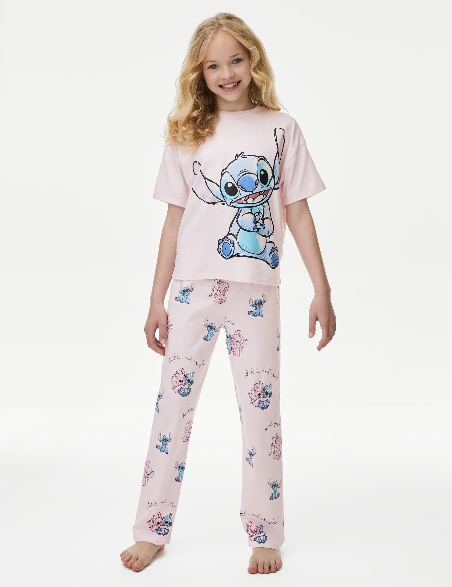 M&S Girls Lilo & Stitch  Pyjamas (3-16 Yrs)