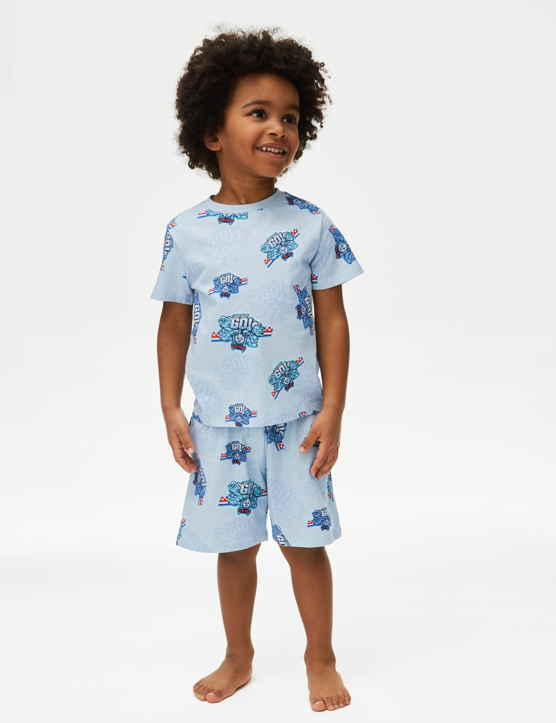 M&S Boys Thomas & Friends Pyjamas (1-7 Yrs) - 3-4 Y - Blue Mix, Blue Mix