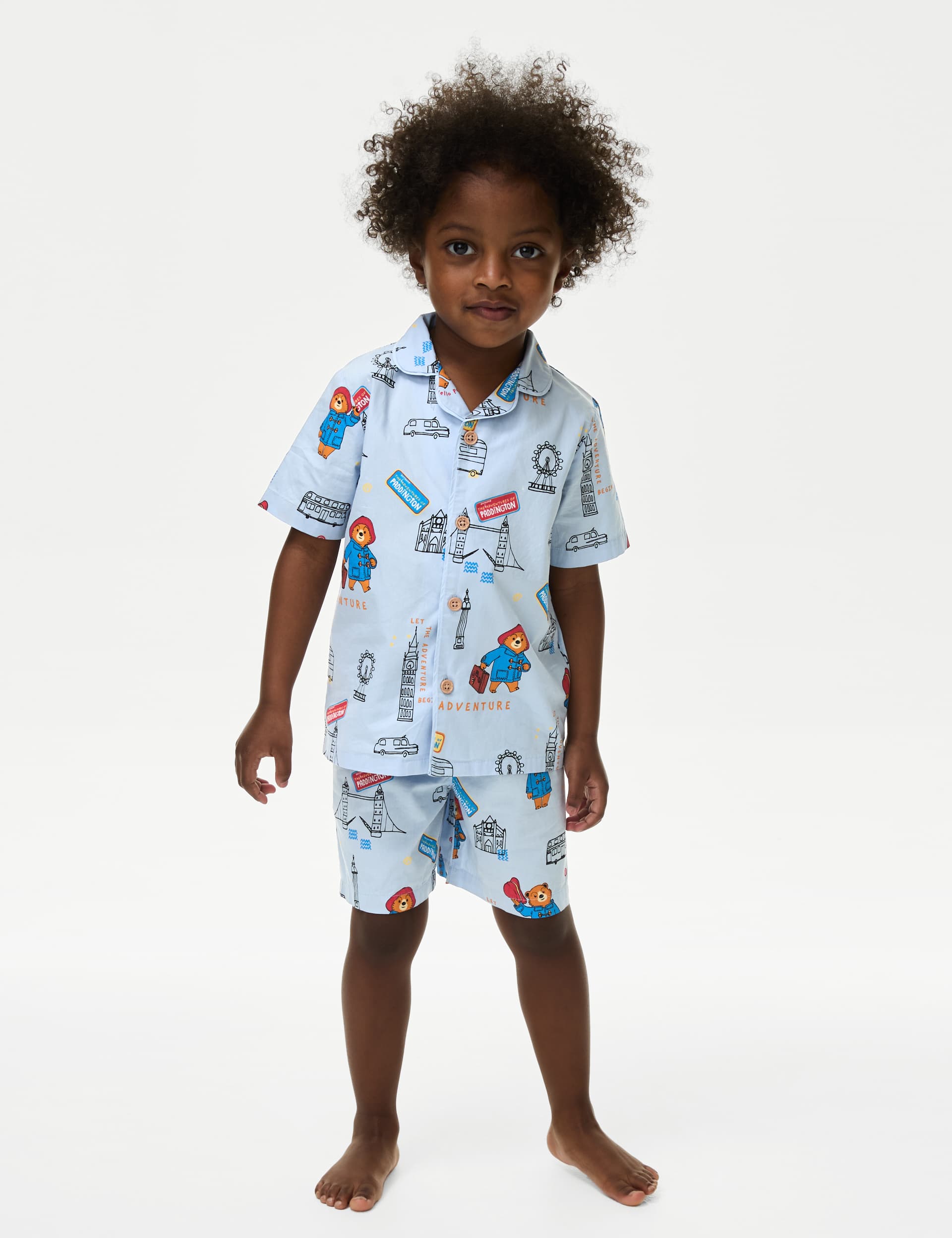 M&S Boys Paddington Pyjamas (1-7 Yrs) - 3-4 Y - Blue Mix, Blue Mix