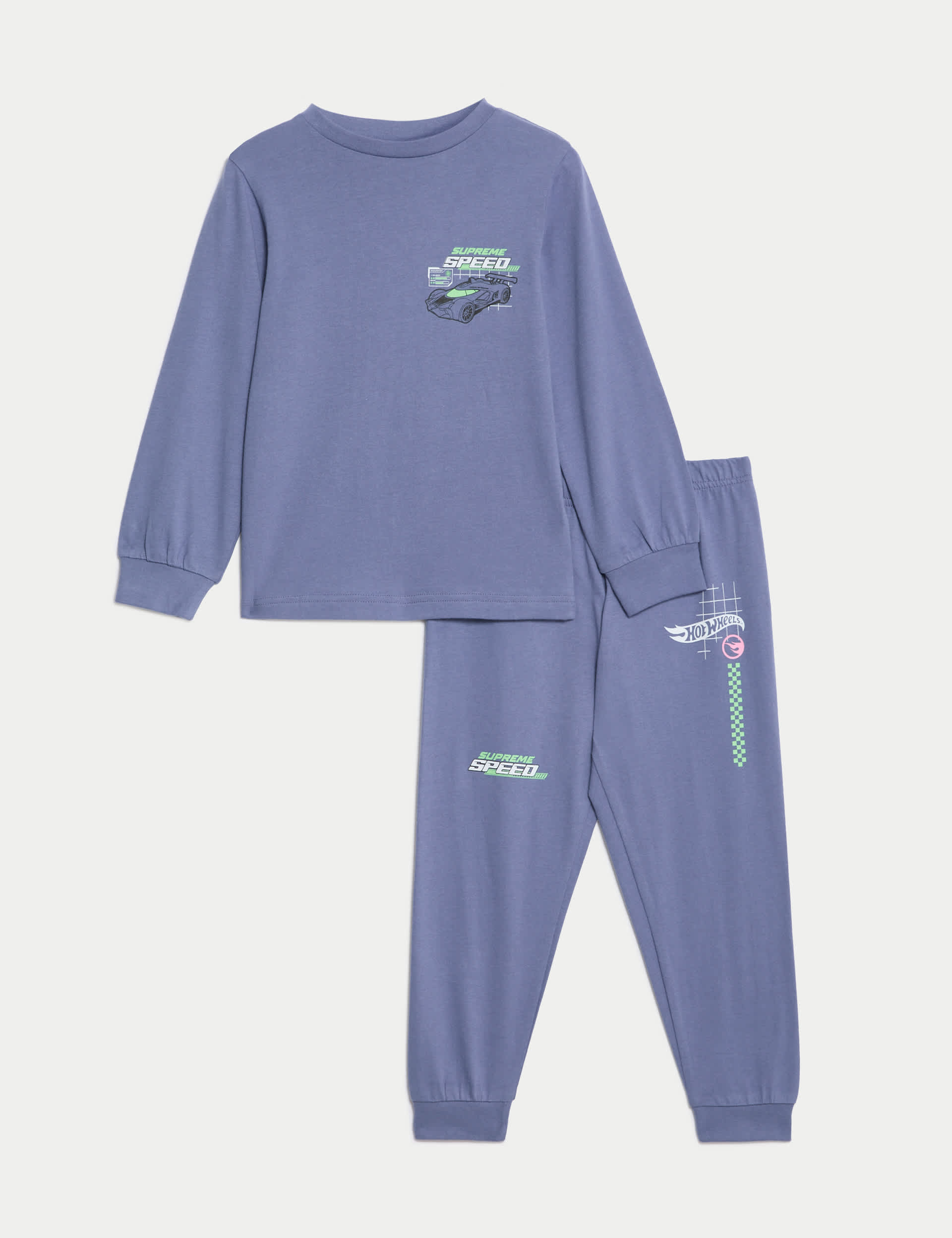 M&S Boys Hot Wheels Pyjamas (2-8 Yrs)