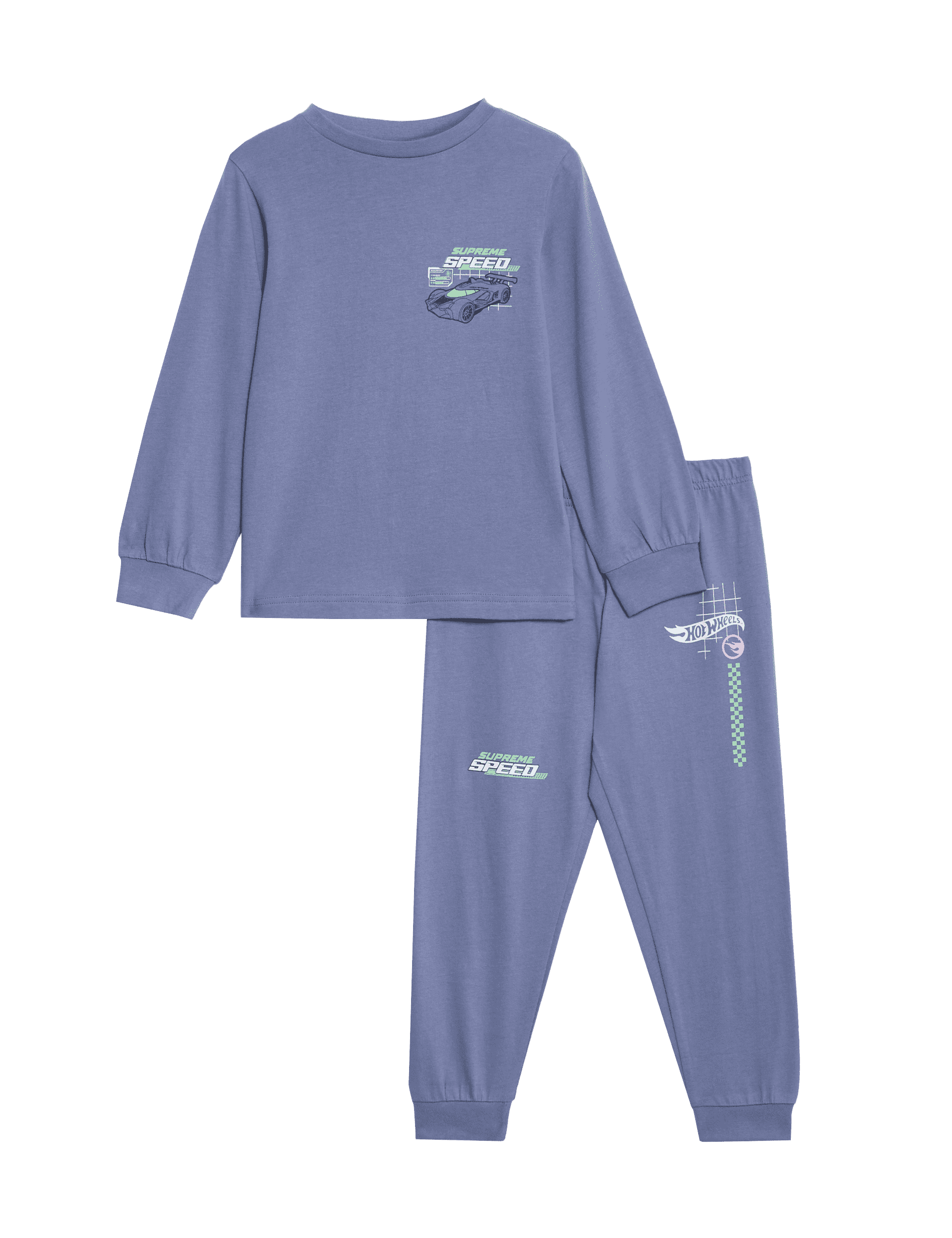 M&S Collection Boys Hot Wheels Pyjamas (2-8 Yrs) - 4-5 Y - Multi, Multi