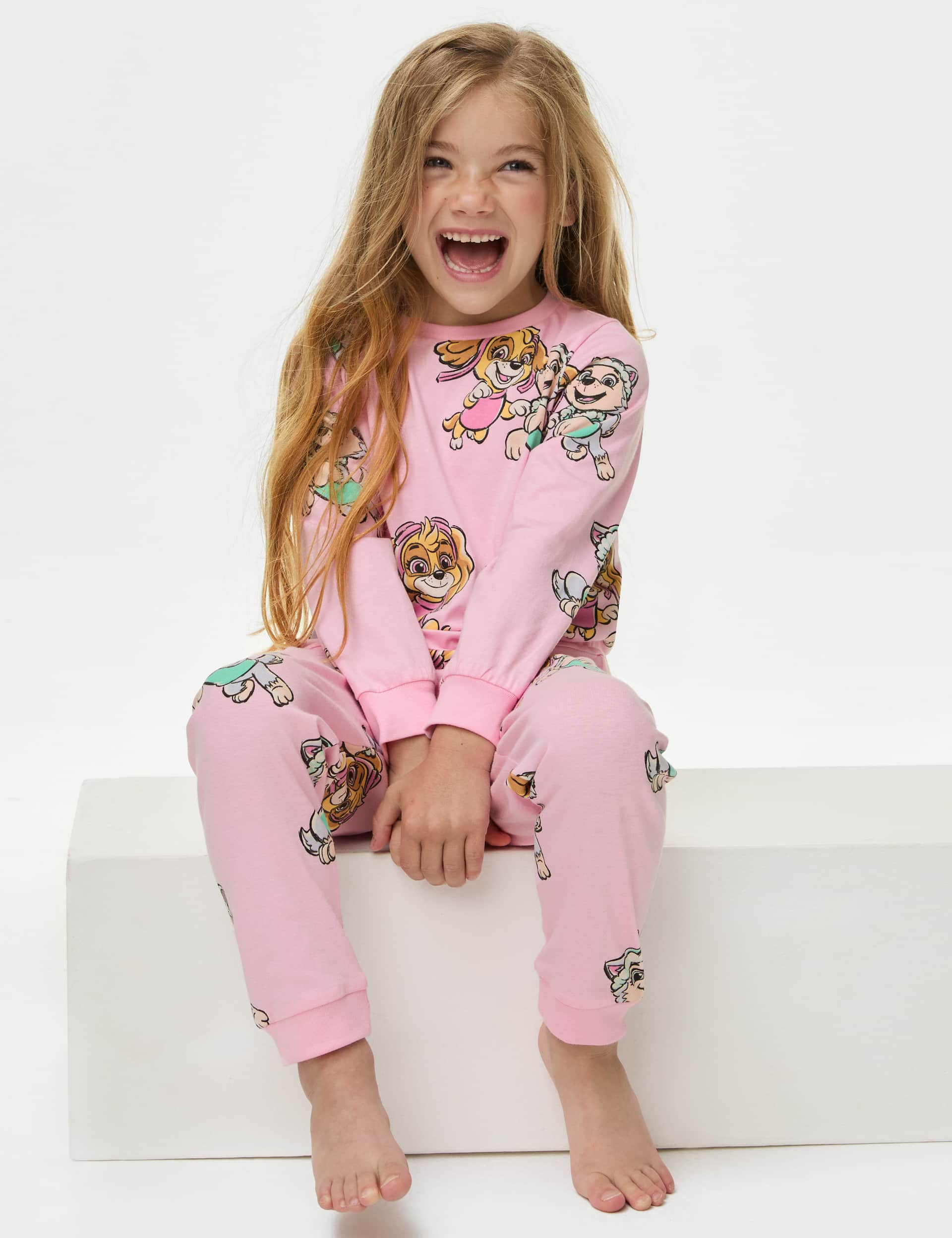 M&S Girls PAW Patrol Pyjamas (1-7 Yrs) - 6-7 Y - Pink Mix, Pink Mix