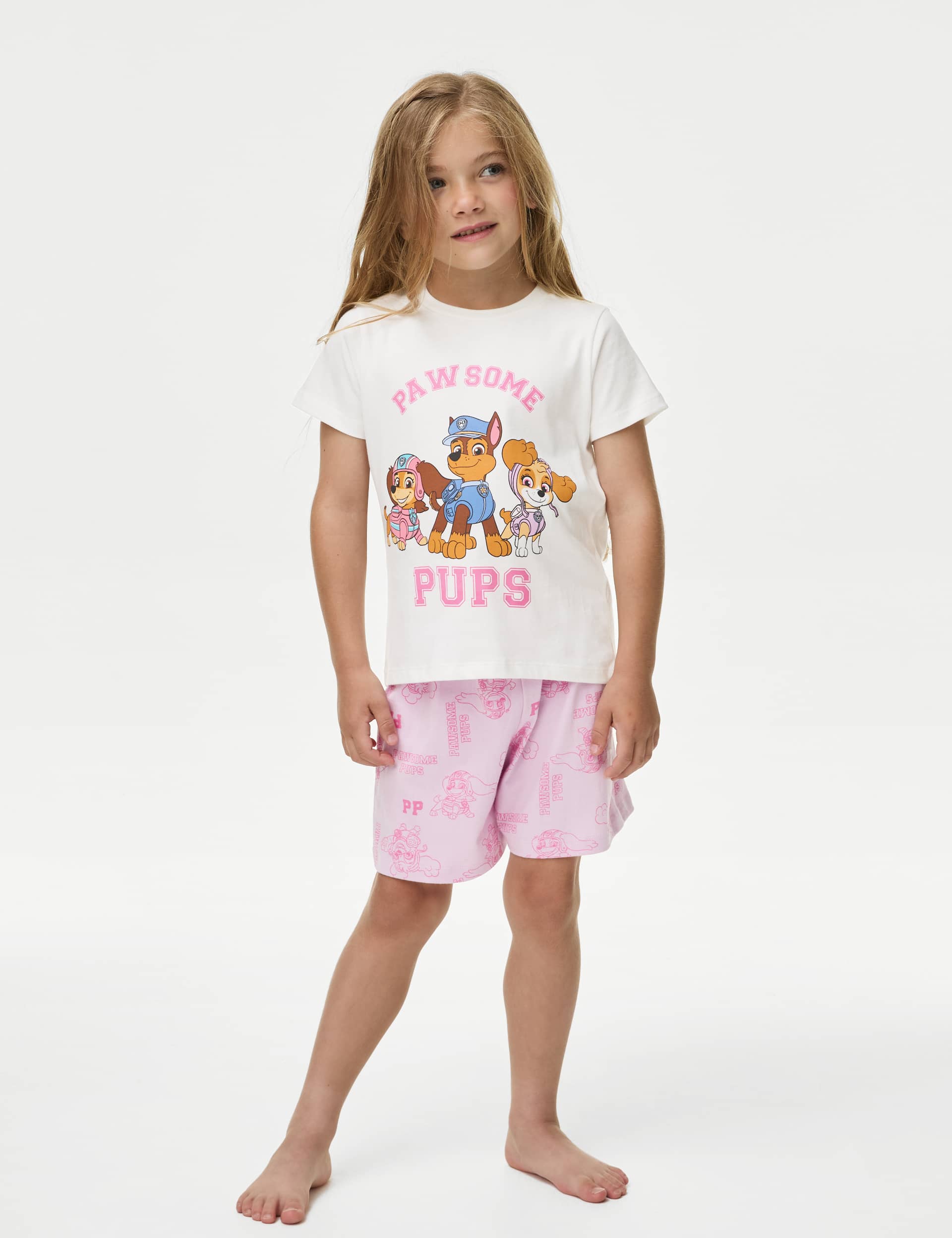 M&S Girls PAW Patrol Pyjamas (1-7 Yrs) - 2-3 Y - Pink Mix, Pink Mix