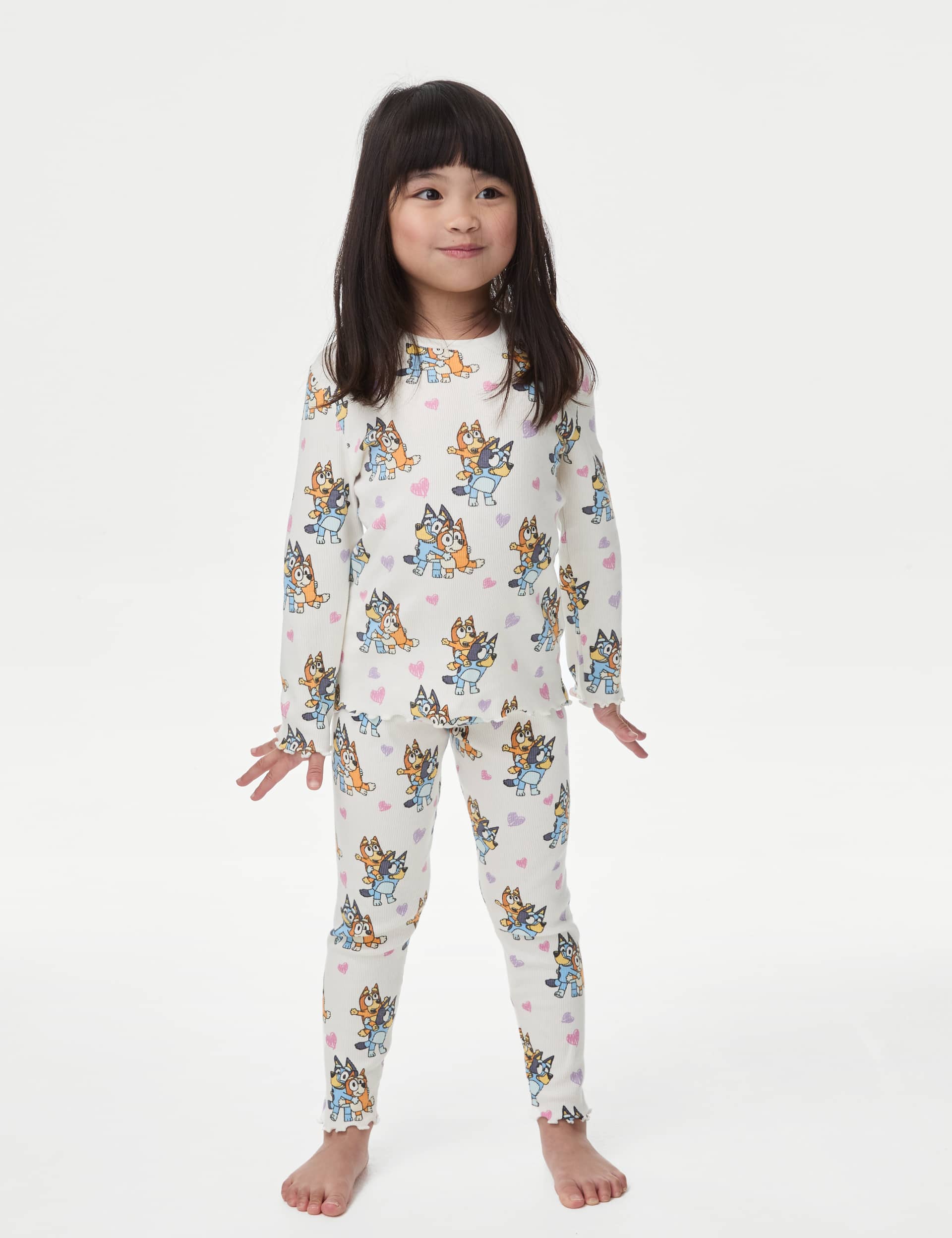 M&S Collection Girls Bluey™ Pyjamas (1-7 Yrs) - 2-3 Y - Ivory, Ivory