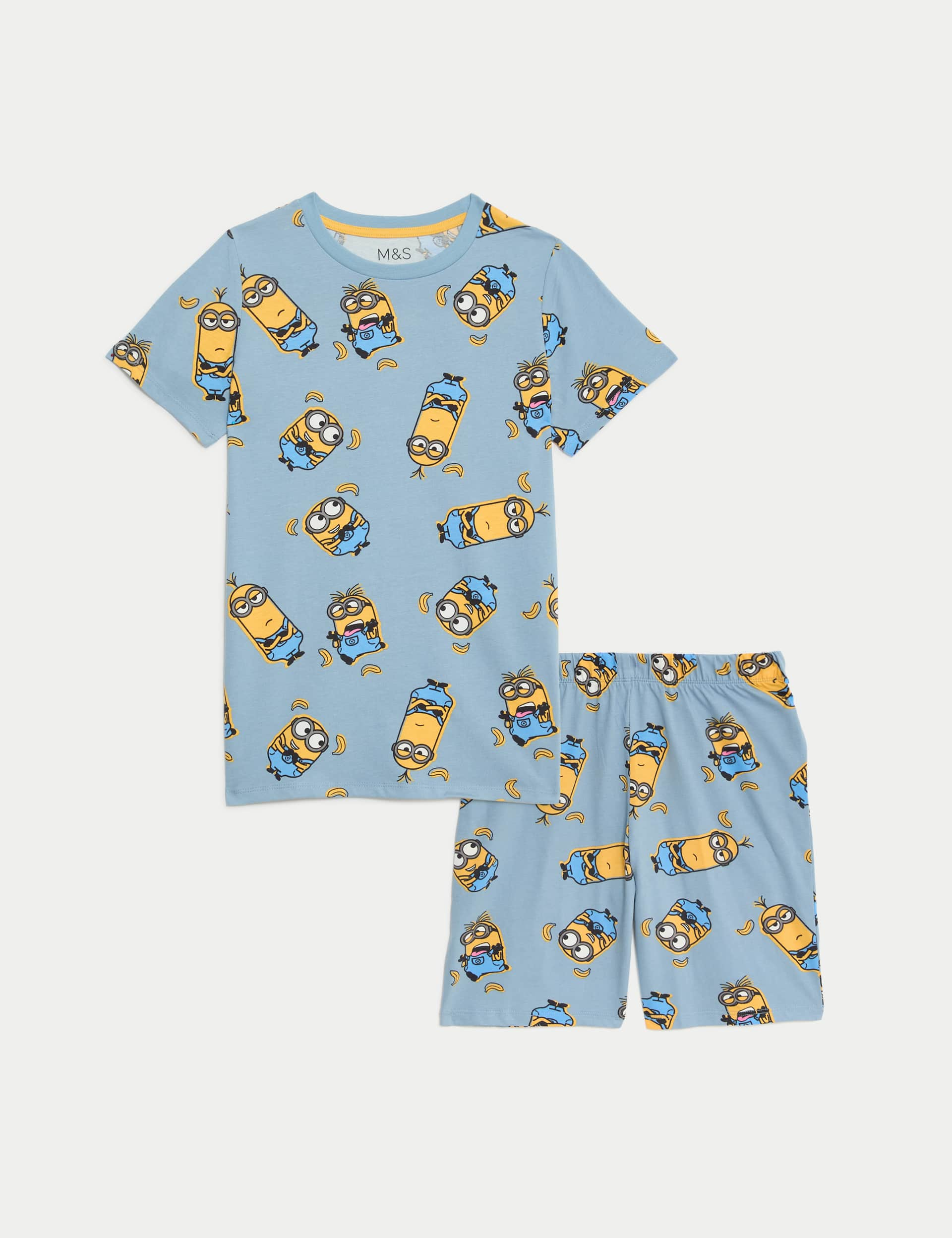 M&S Boys Minions Shorties (3-16 Yrs) - 14-15 - Blue Mix, Blue Mix