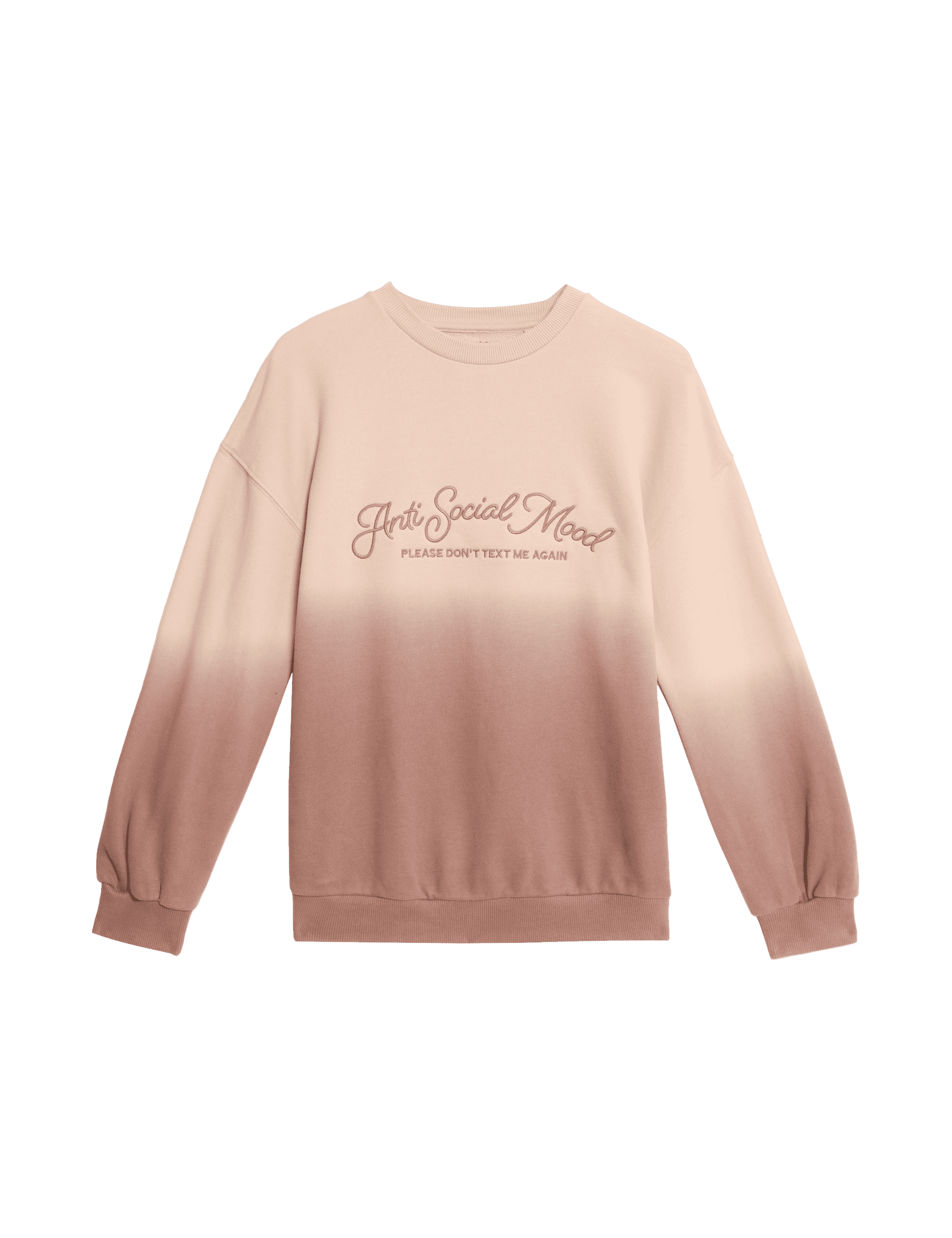 M&S Collection Cotton Rich Ombre Graphic Sweatshirt (6-16 Yrs) - 9-10Y - Pink, Pink