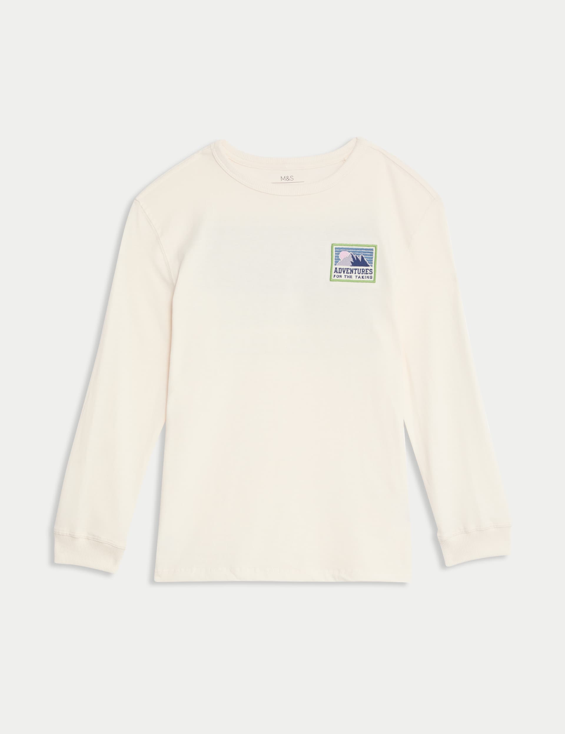 M&S Boys Pure Cotton Adventure Graphic Top (6-16 Yrs)