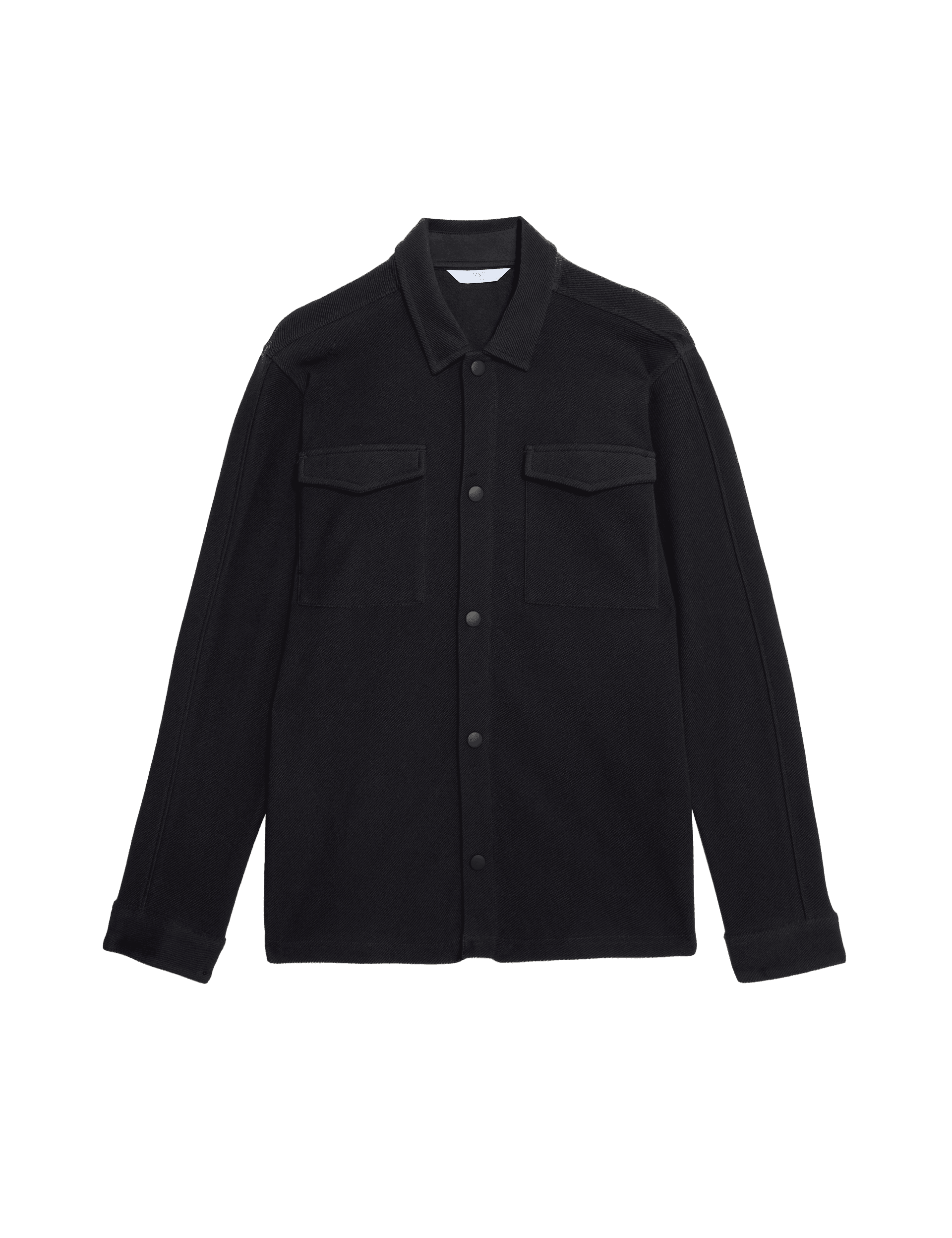 M&S Collection Boys Pure Cotton Shirt (2-16 Yrs) - 13-14 - Black, Black,Truffle