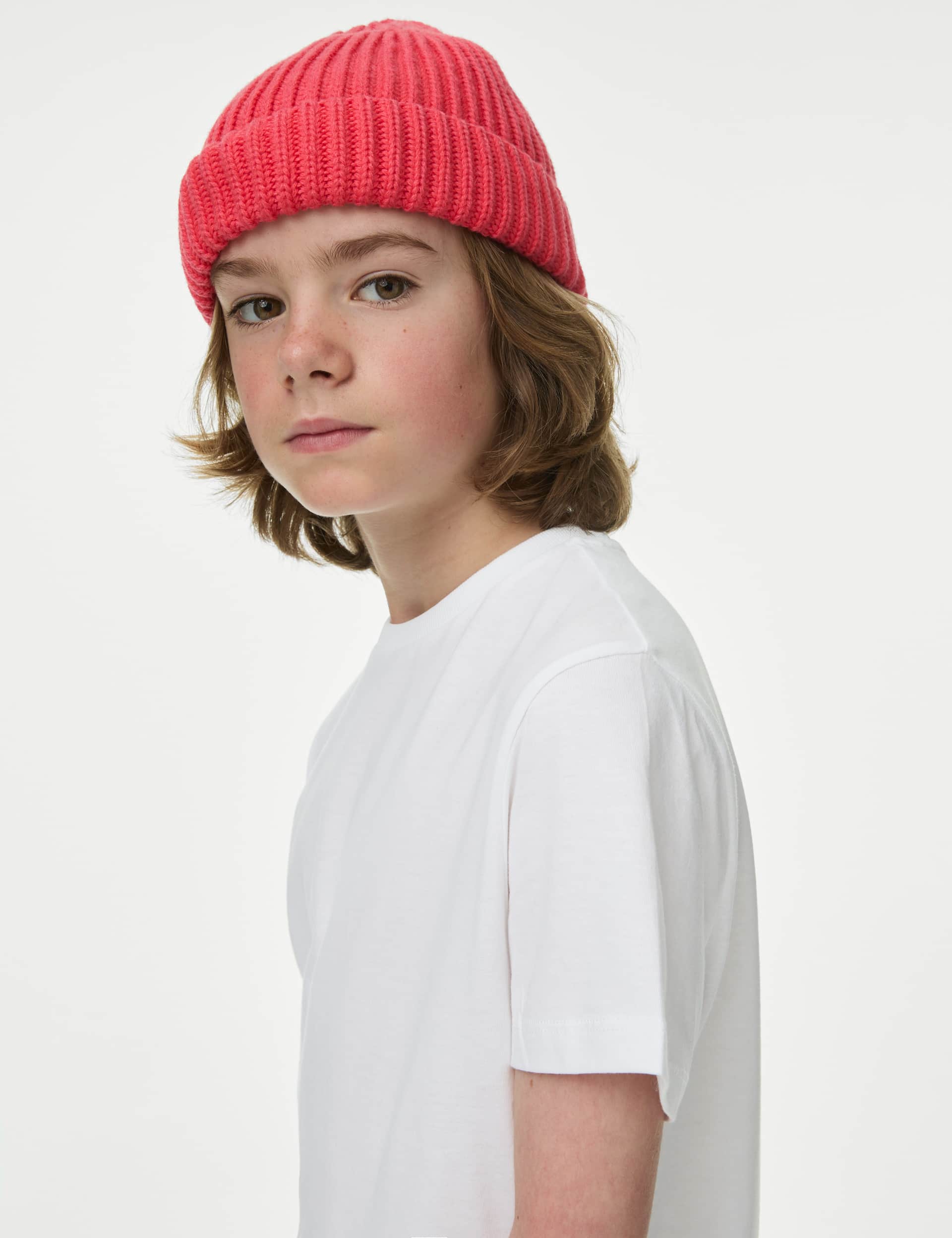 M&S Boys Pure Cotton Plain T-Shirt (6-16 Yrs)