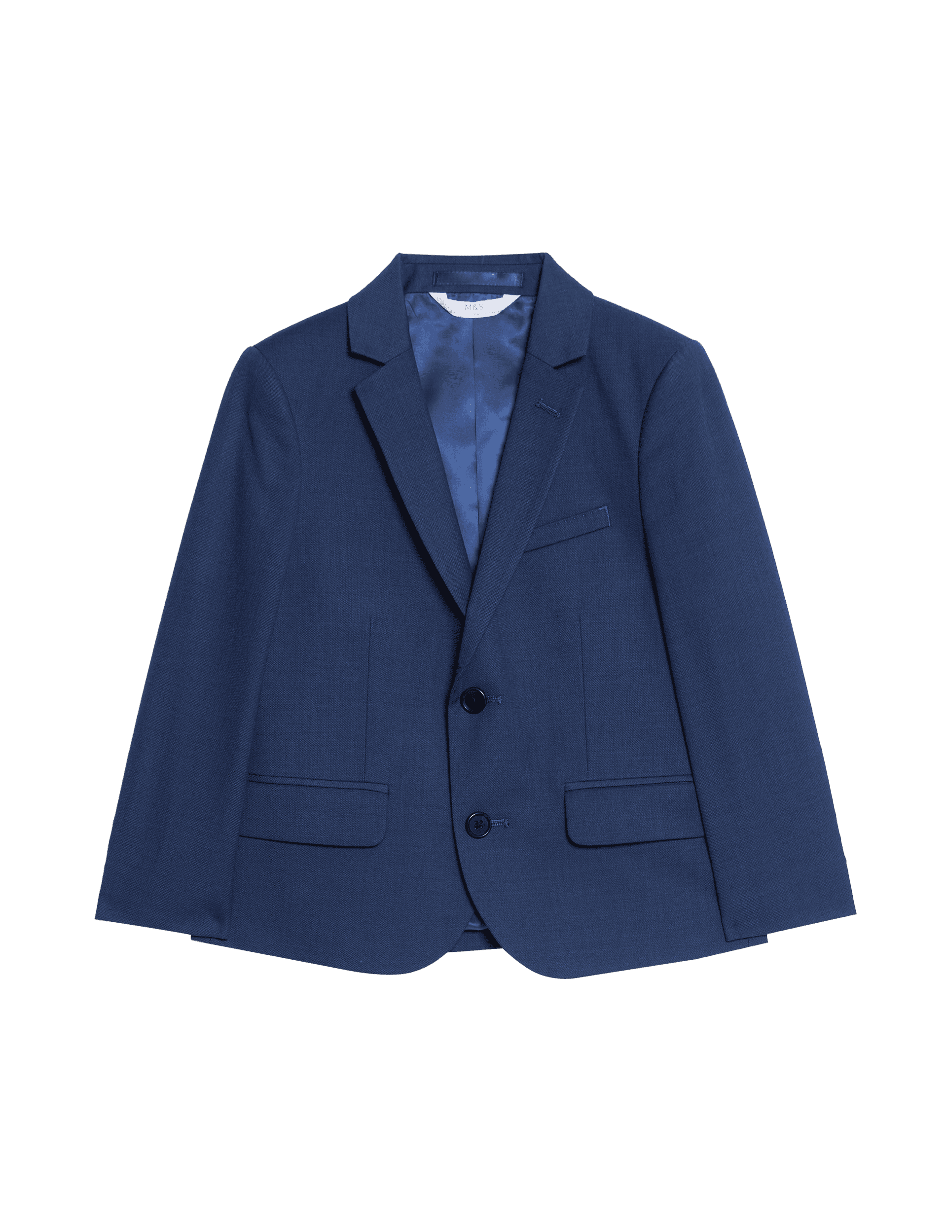 M&S Collection Boys Mini Me Suit Jacket (2-16 Yrs) - 5-6 Y - Indigo, Indigo