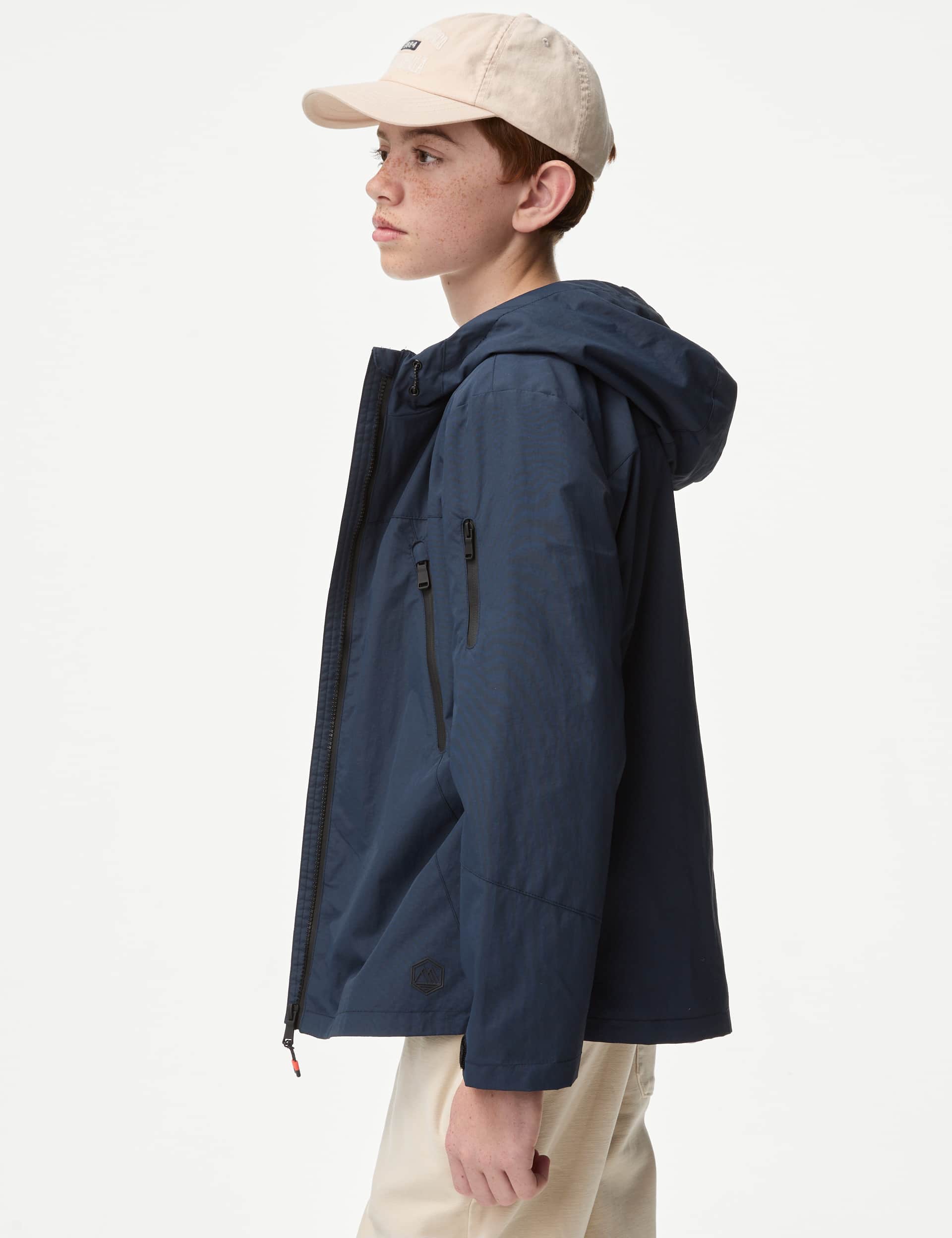 M&S Boys Stormwear  Fleece Lined Hooded Jacket (6-16 Yrs)