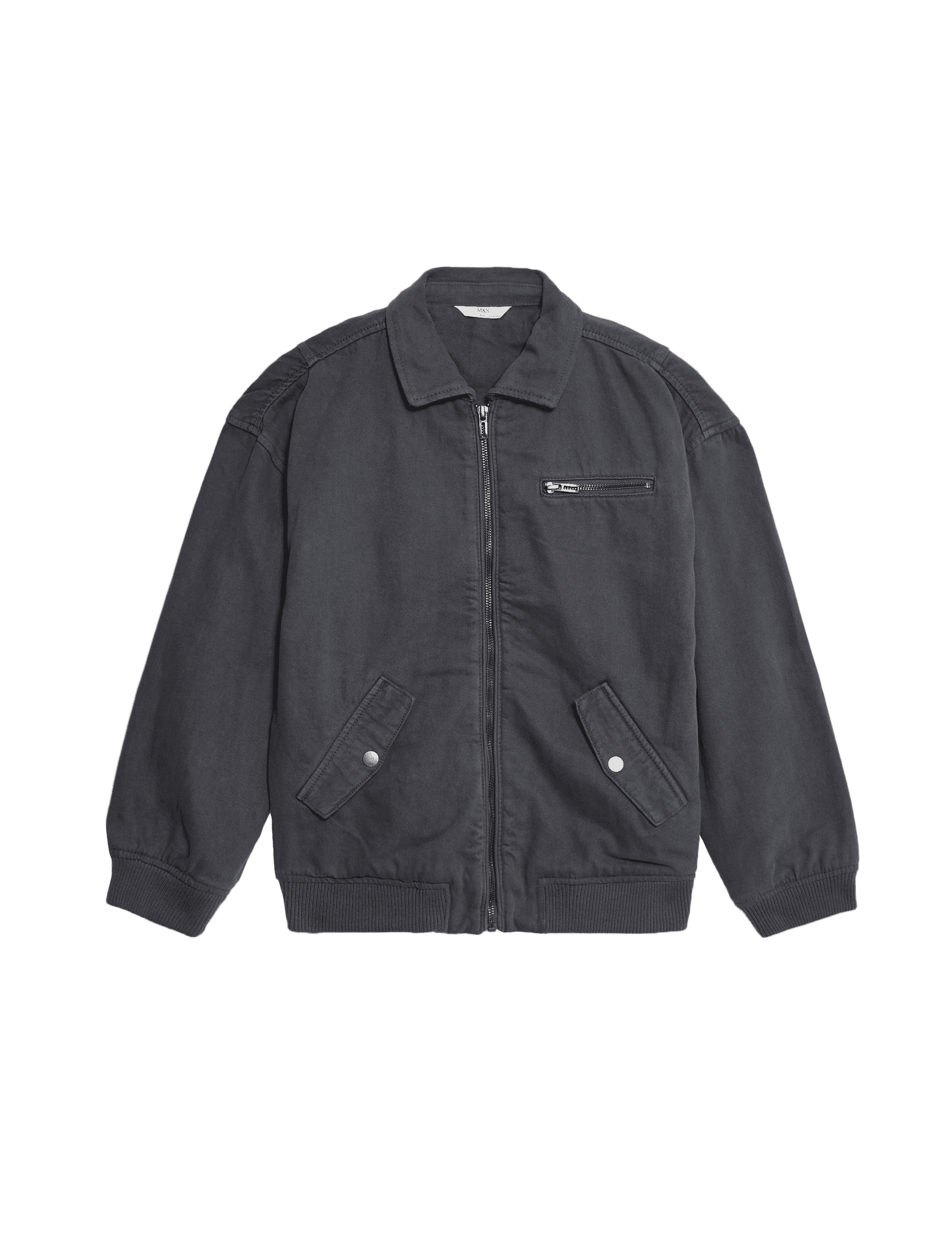 M&S Collection Boys Denim Bomber (6-16 Yrs) - 14-15 - Black, Black