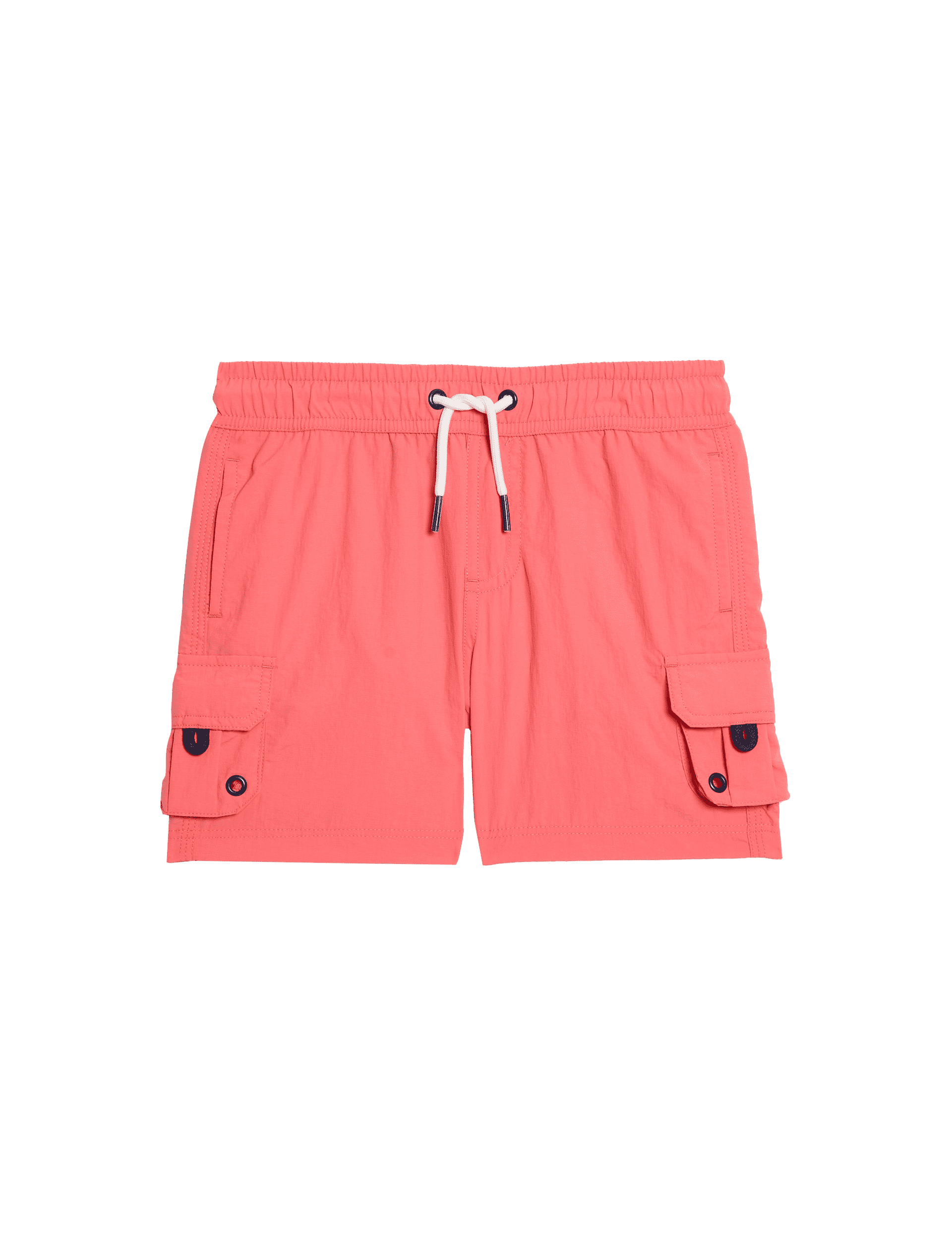 M&S Collection Boys Swim Shorts (2-16 Yrs) - 5-6 Y - Coral, Coral,Green