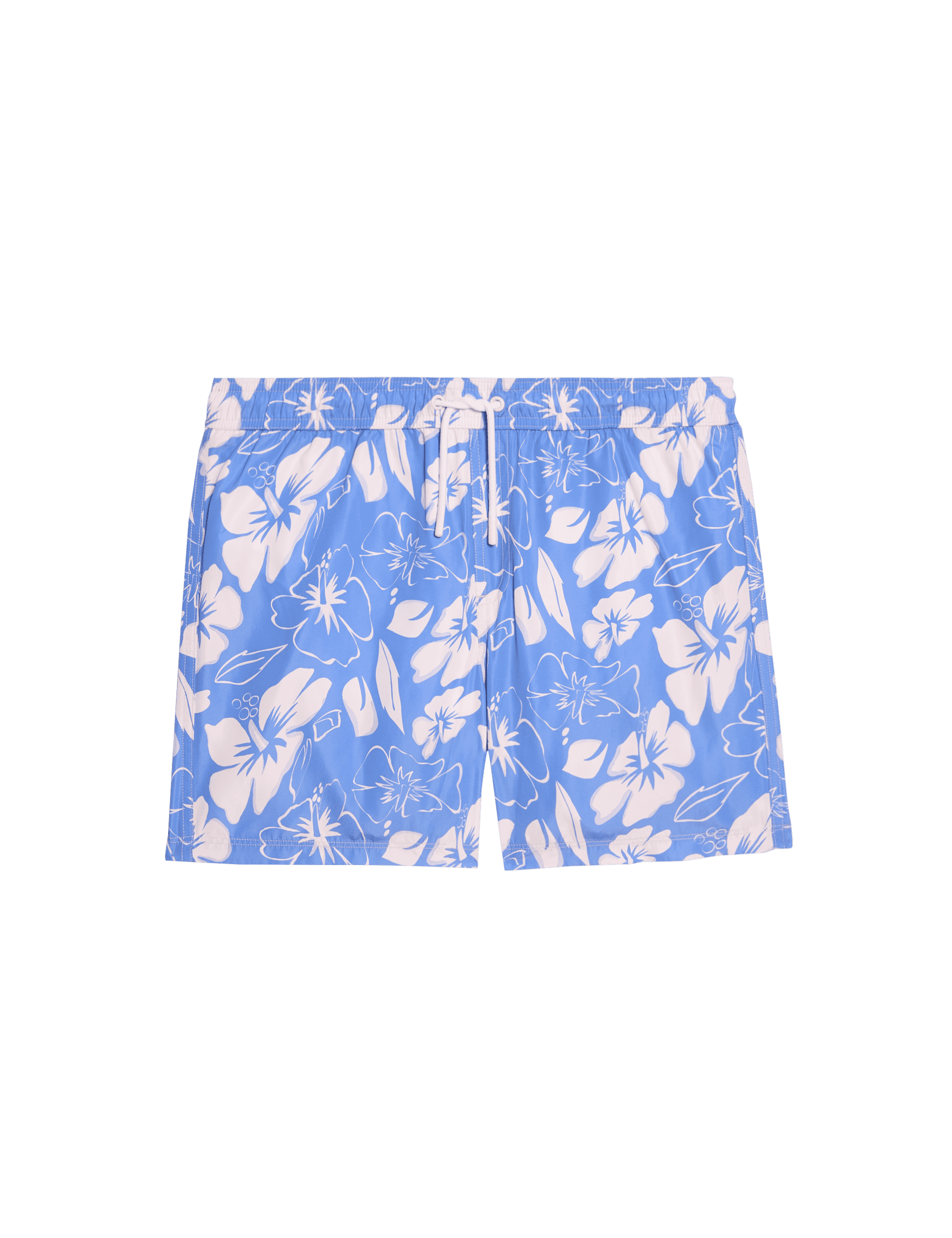 M&S Collection Boys Floral Swim Shorts (6-16 Yrs) - 8-9 Y - Blue Mix, Blue Mix