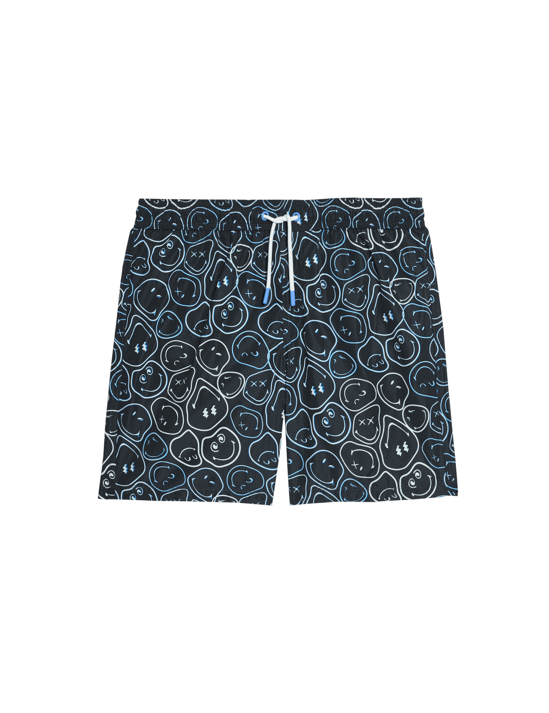 M&S Collection Boys SmileyWorld Swim Shorts (6-16 Yrs) - 10-11 - Black, Black