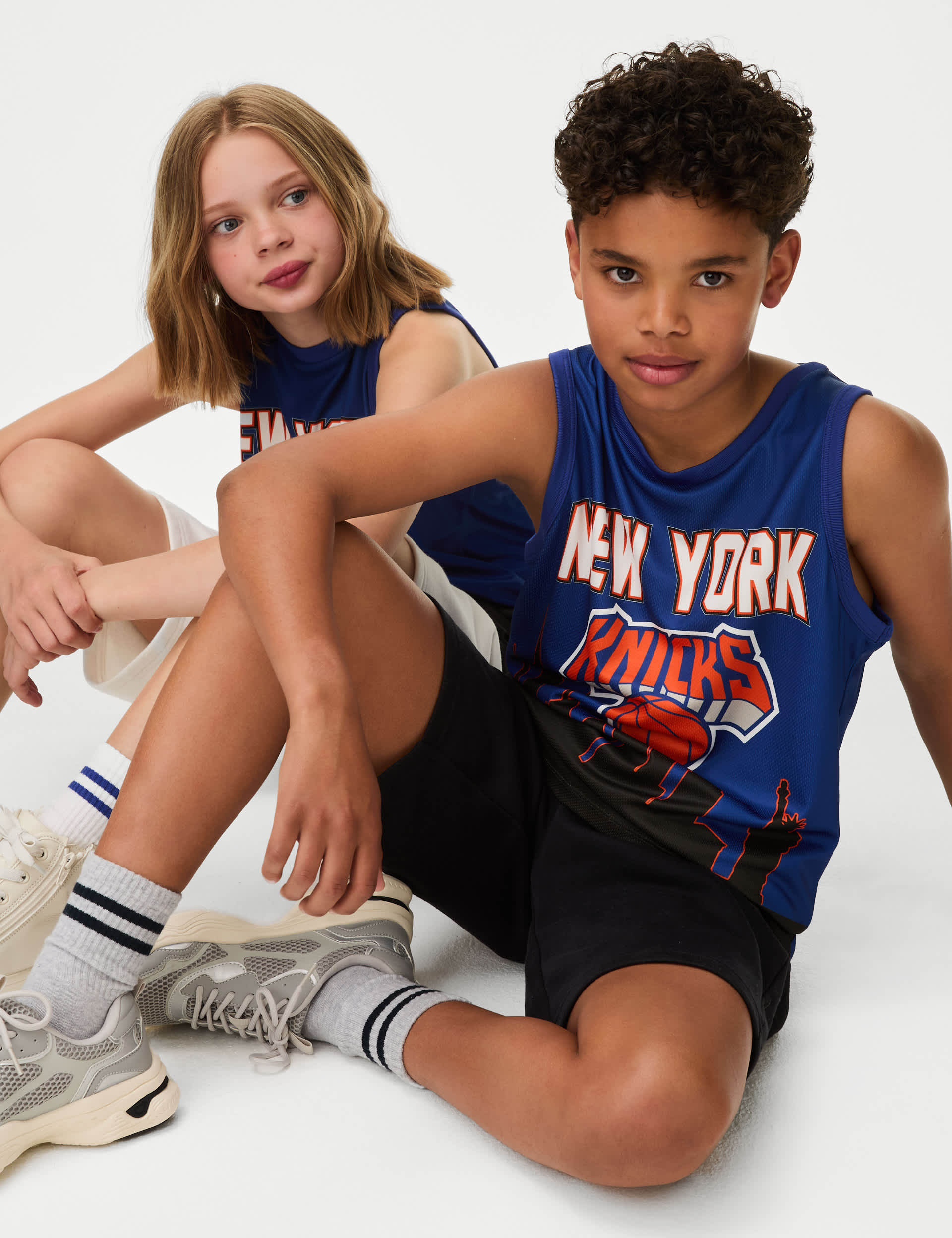 M&S NBA New York Knicks Vest (6-16 Yrs) - 9-10Y - Multi, Multi