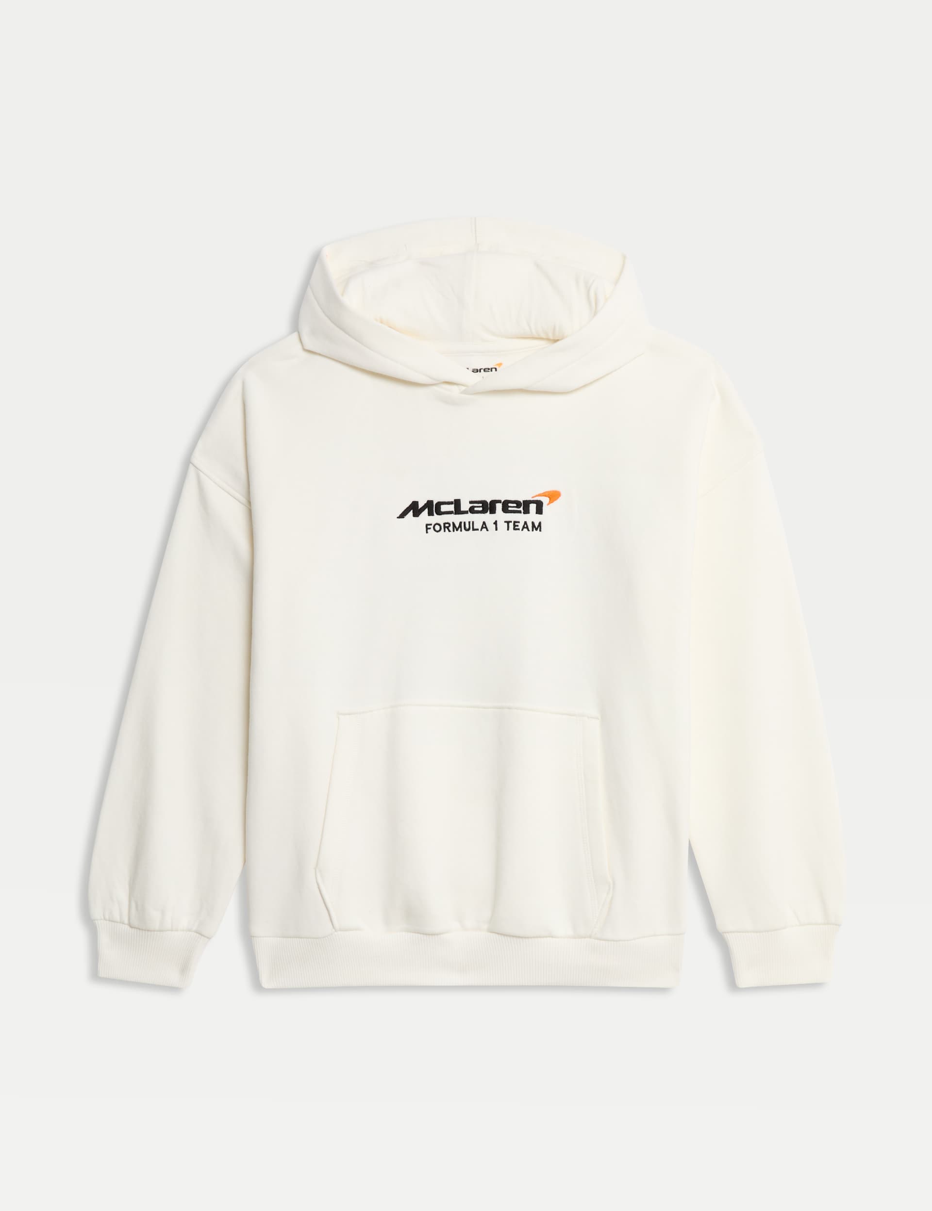 M&S Boys Cotton Rich McLaren  Hoodie (6-16 Yrs)