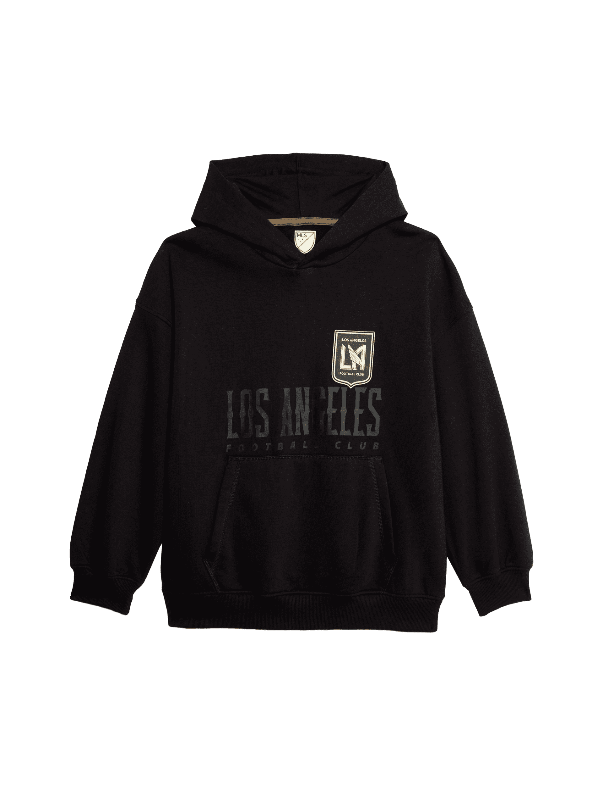 M&S Collection Cotton Rich LAFC Hoodie (6-16 Yrs) - 3-4 Y - Black, Black