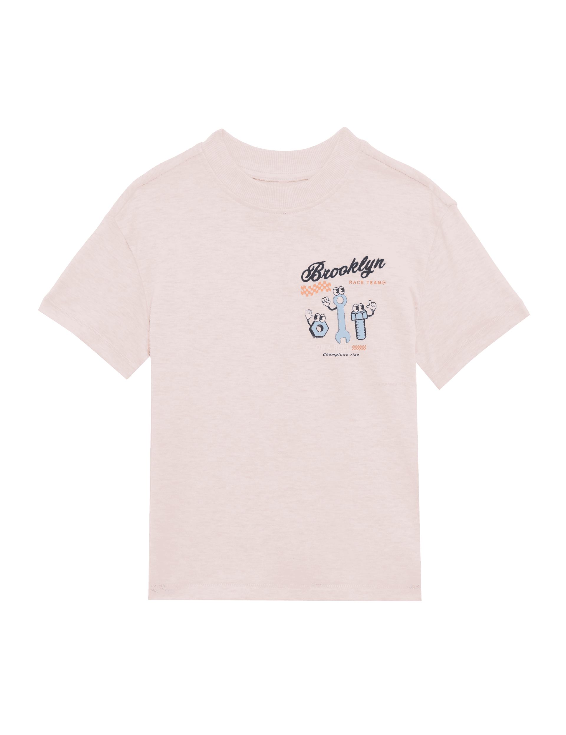 M&S Collection Boys Pure Cotton Graphic T-Shirt (2-8 Yrs) - 3-4 Y - Light Pink, Light Pink